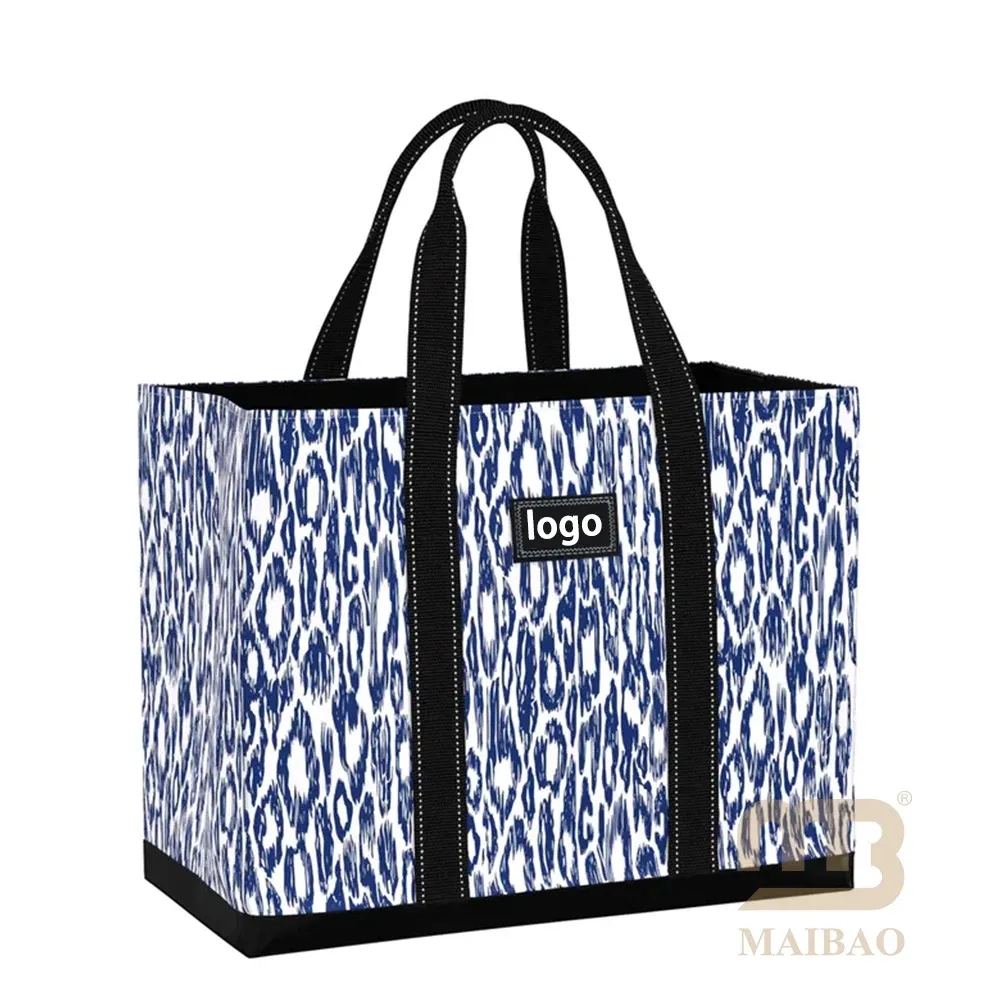 Custom Large Folding Foldable Reusable Tote Bag 2