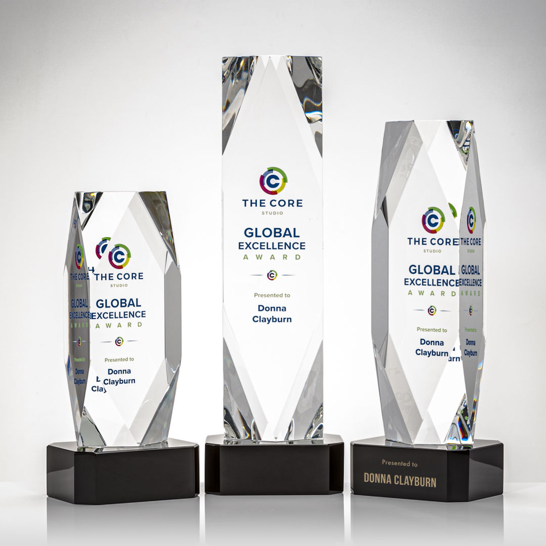Delta VividPrint™ Award on Base - Black 7