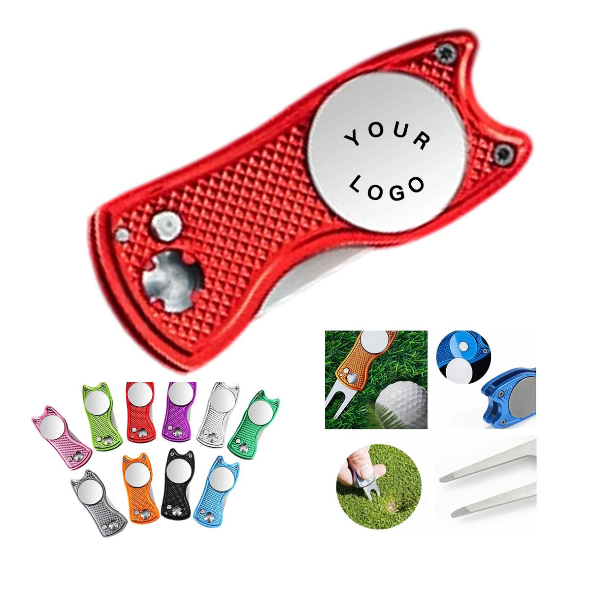 Golf Accessory Tool with Ball Marker Magnet 6