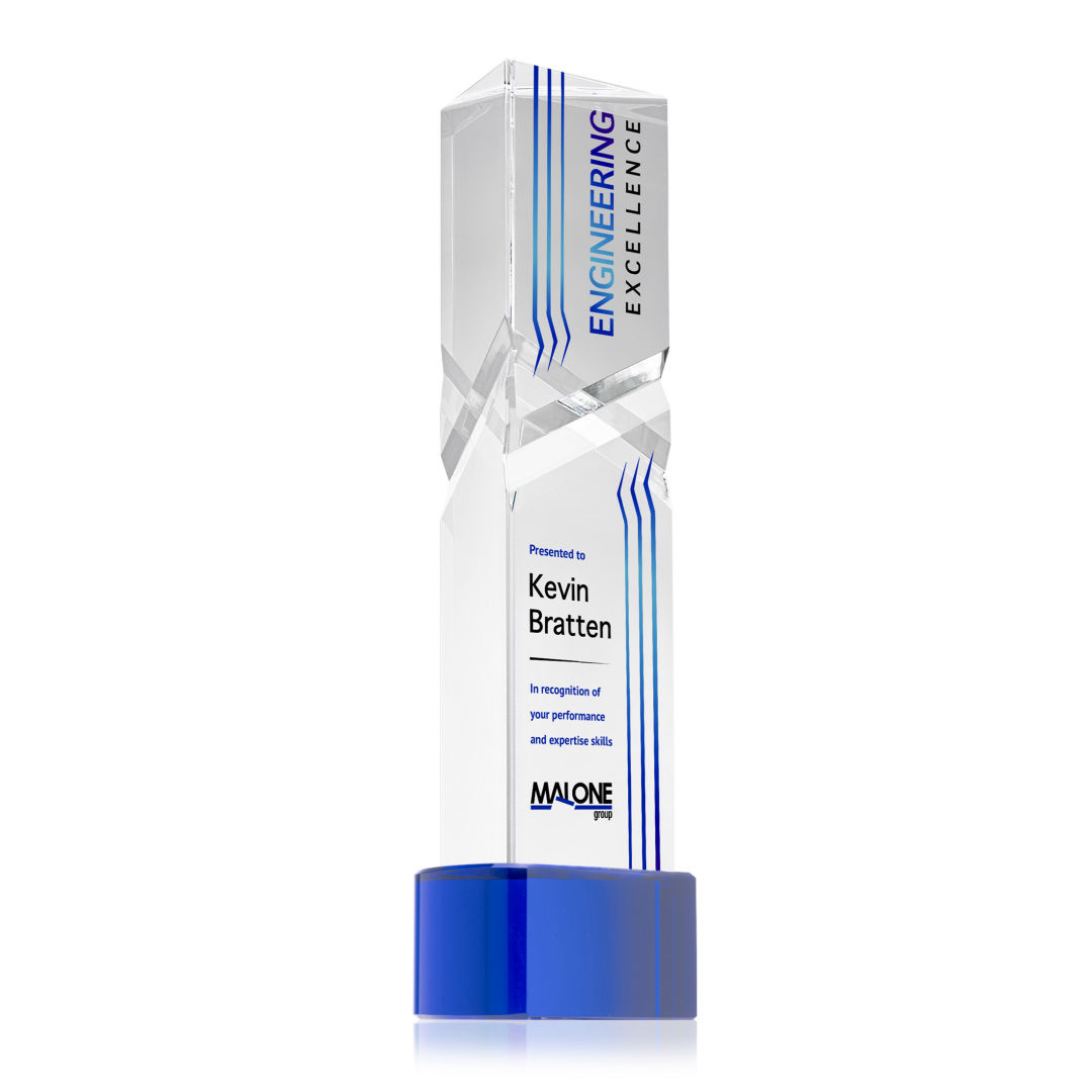 Oakham VividPrint™ Award on Paragon Base - Blue 20