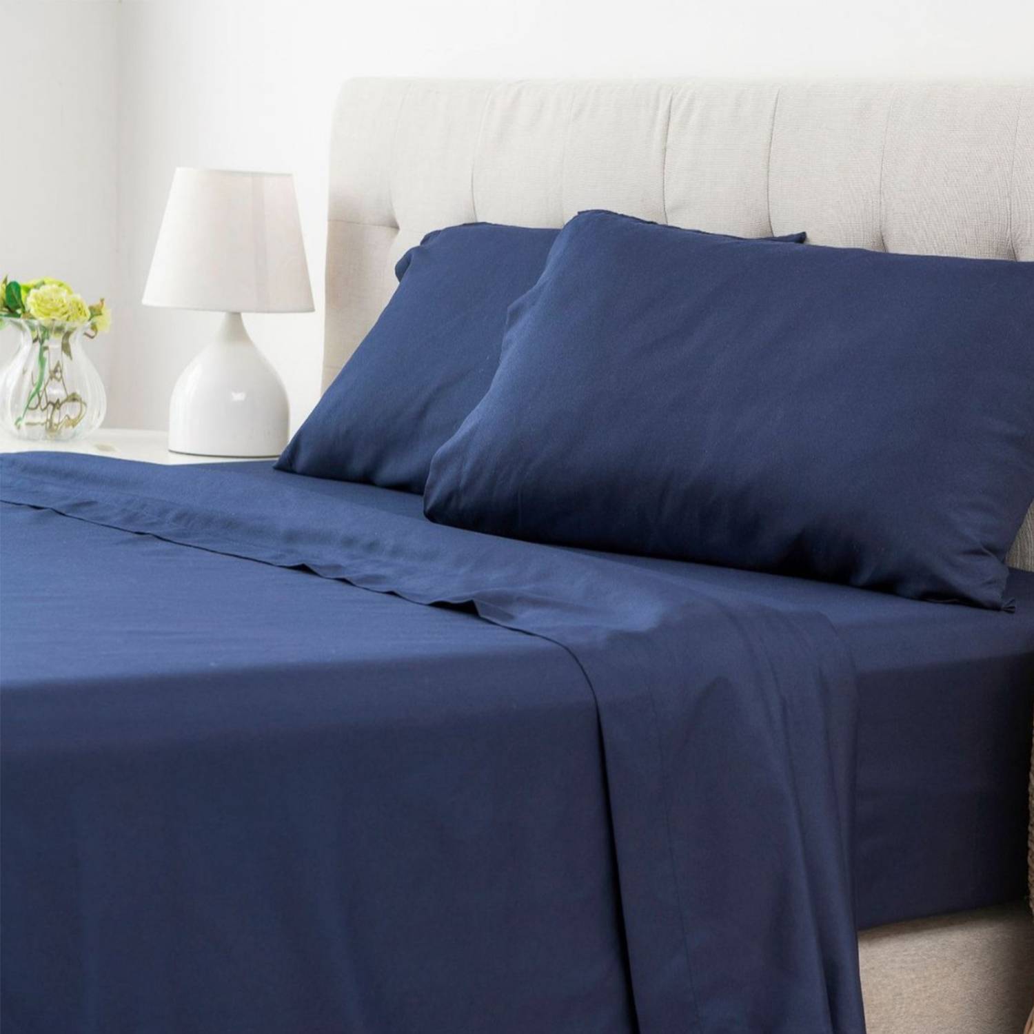 4PCS Microfiber Queen Size Bedding Sheet Set 5