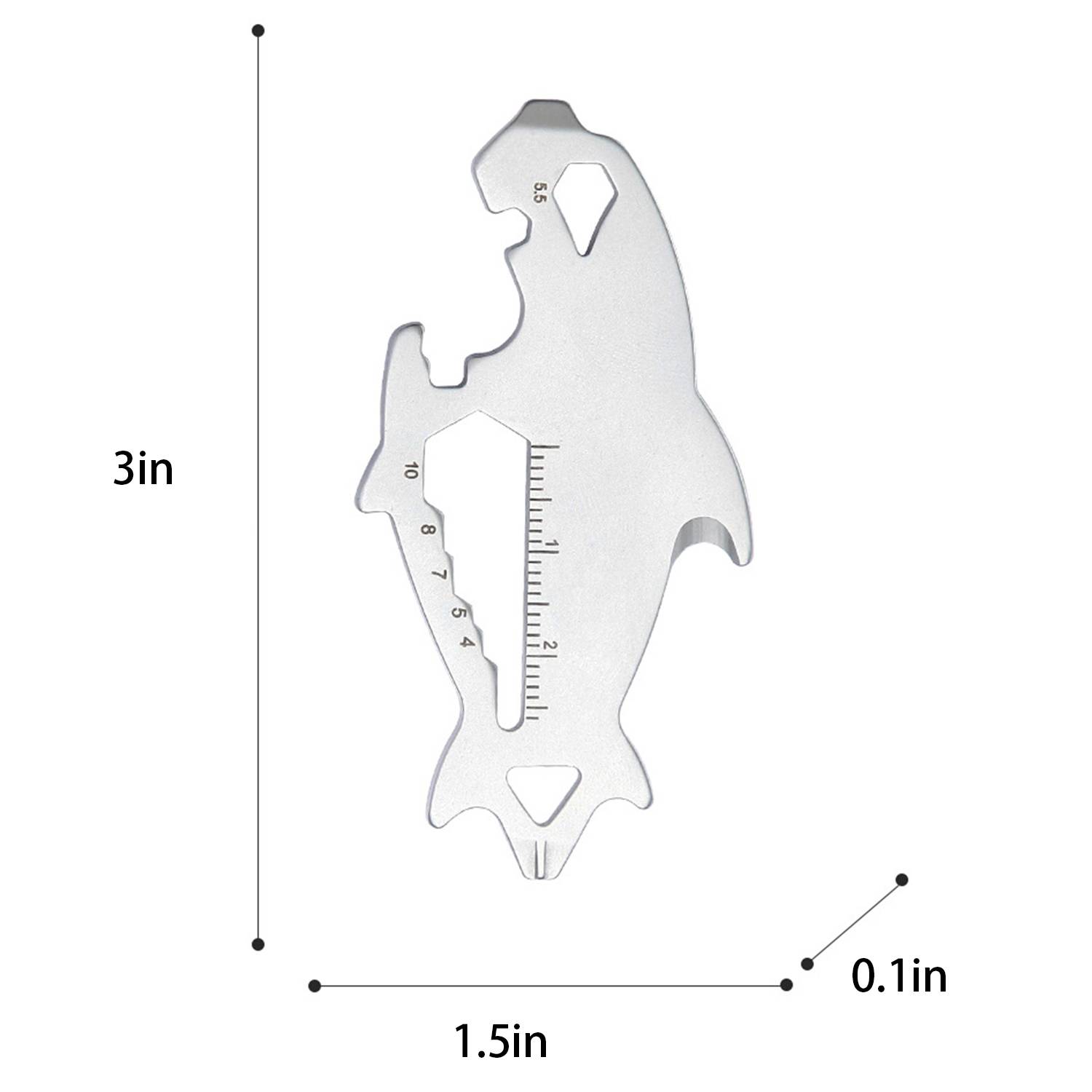 13 in 1 Portable Stainless Steel Multi Tool Keychain 4