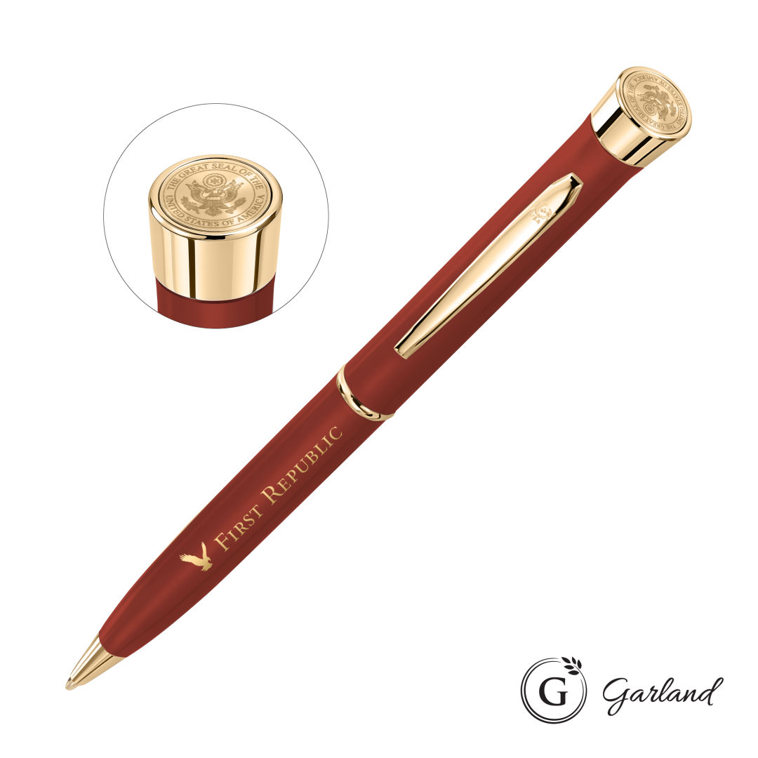 Garland® Color Matte Custom Emblem Twist Pen - Gold 14