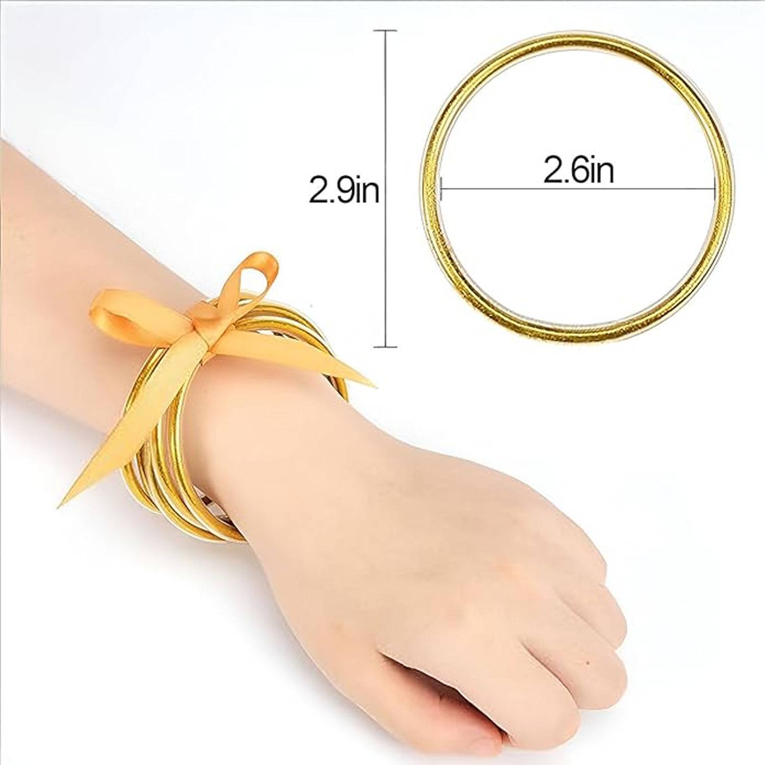 Soft Silicone Glitter Filled Bracelet 3