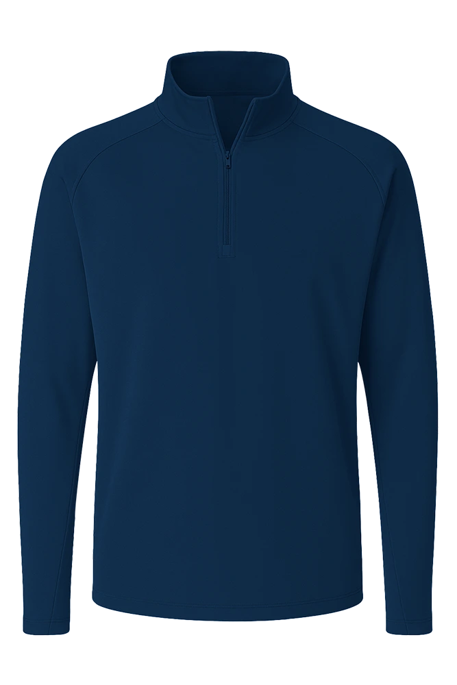 Ladies' Wicking L/S Solid Zip Pullover, custom hoodie or sweatshirt with logo imprint 14