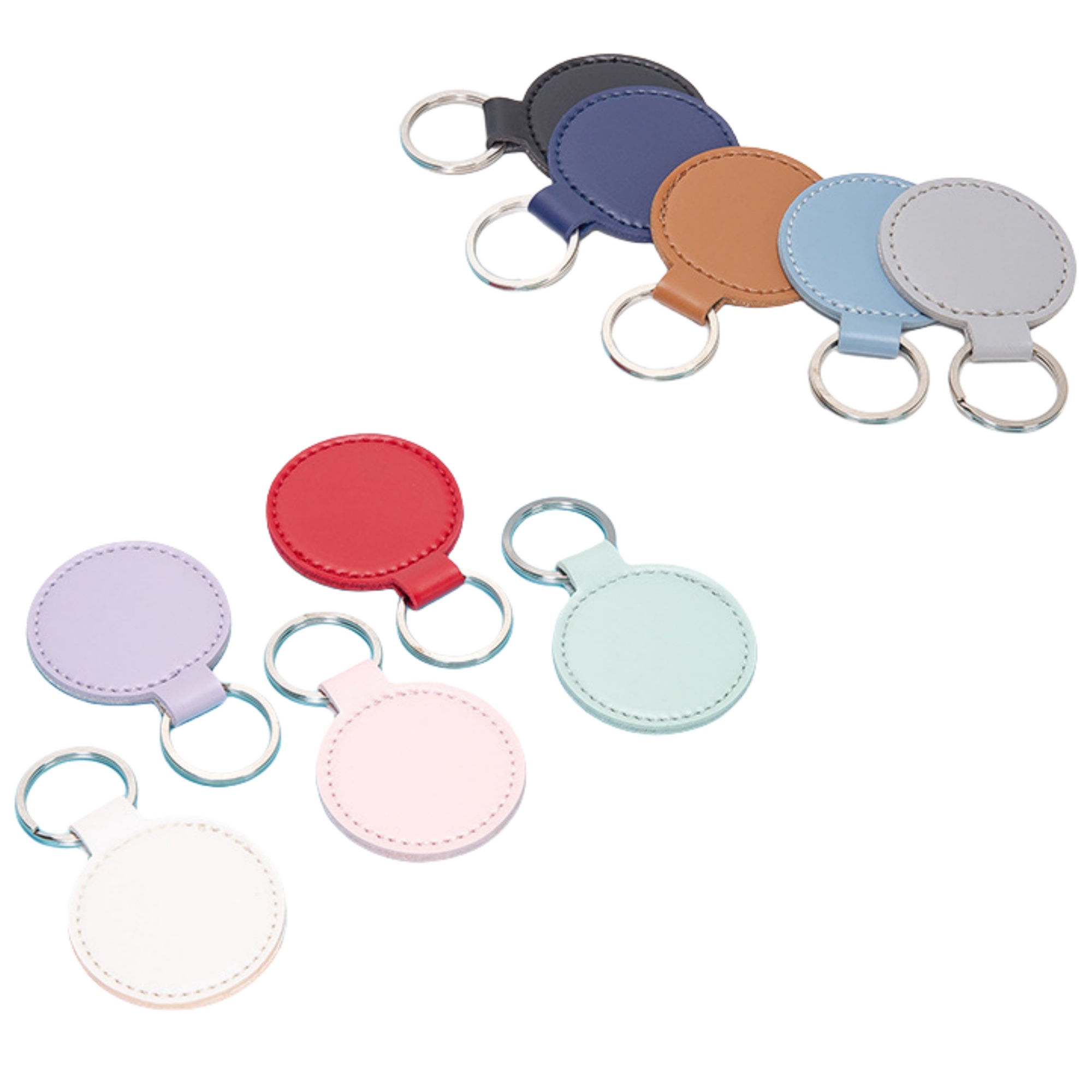 Removable Round Car Key Chain 4