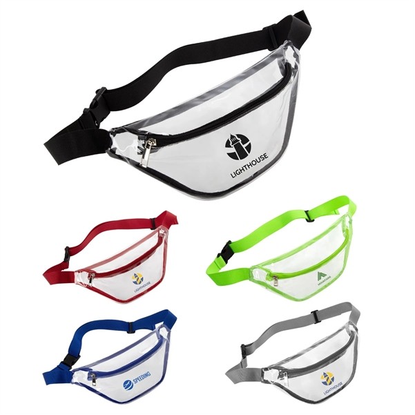 Clear Fanny Pack With Zipper Pocket 3