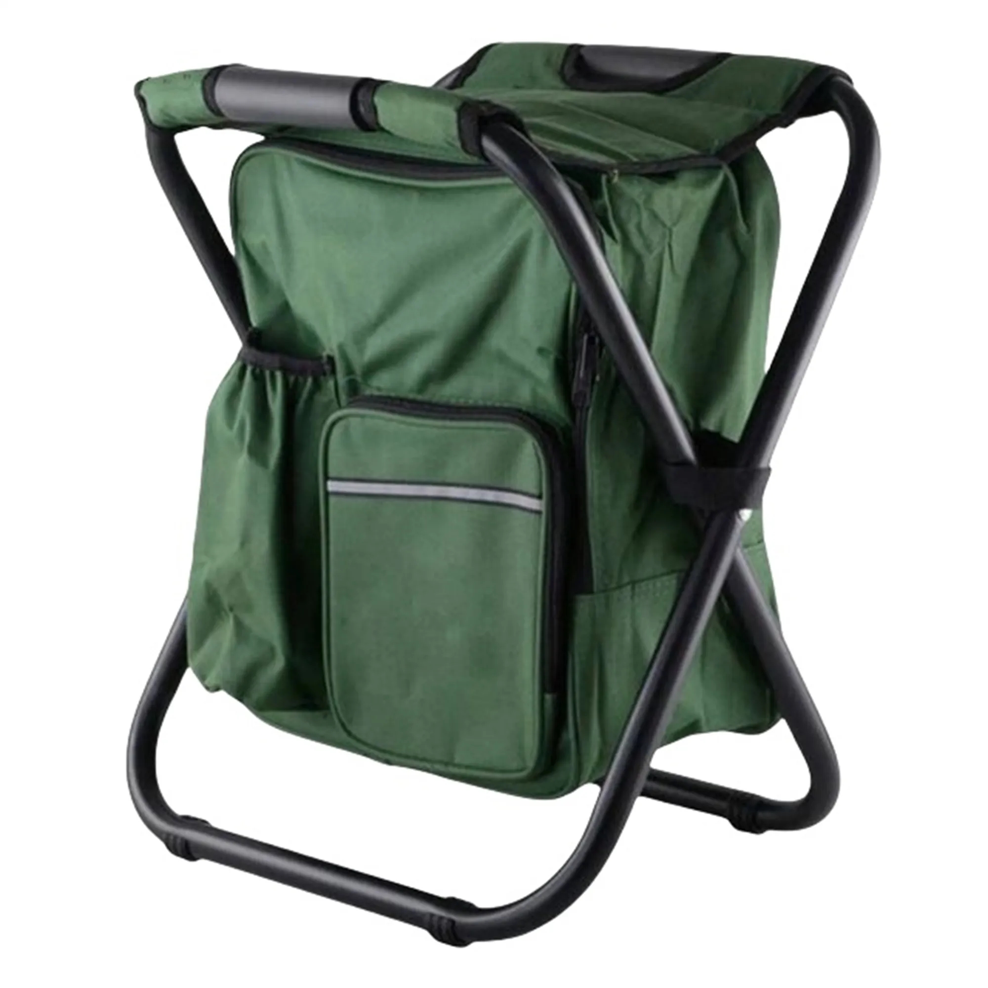 Folding Backpack Stool Cooler Chair Heavy Duty 10