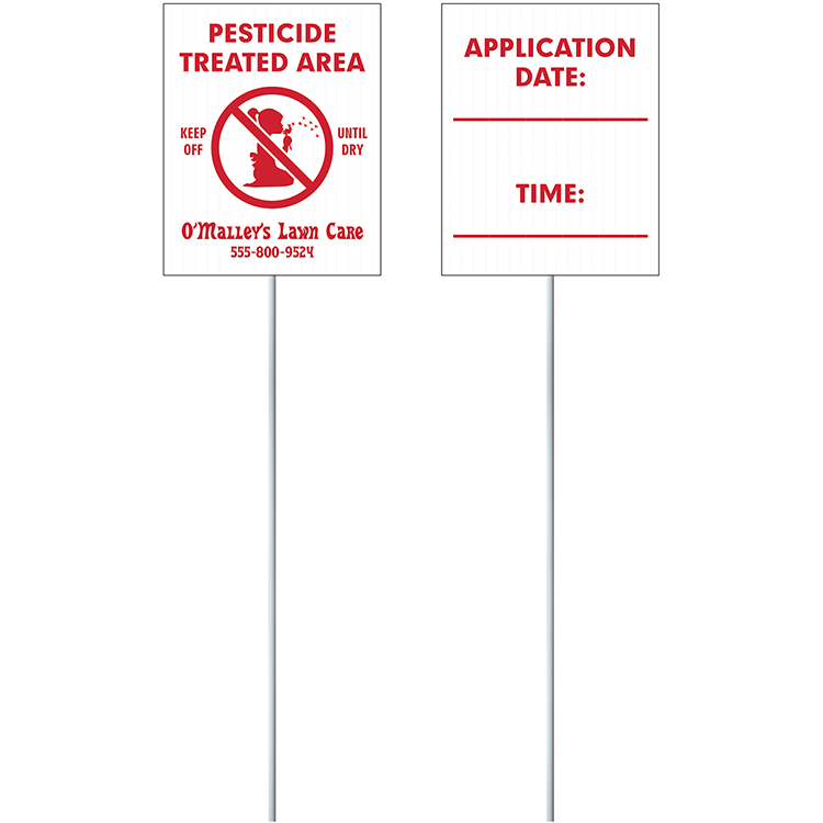 5" x 4" Corrugated Value Posting Signs - Two Sided Print 6