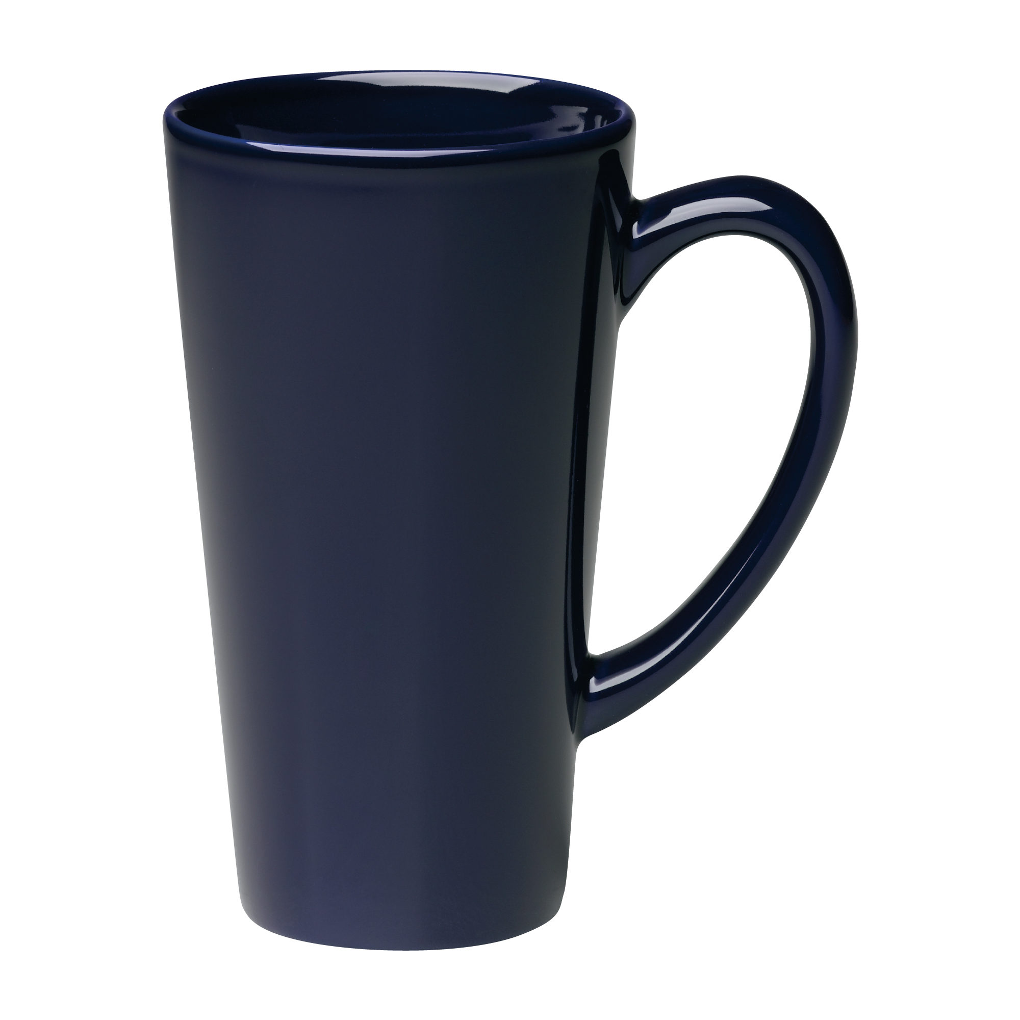 16 oz Cobalt Blue Funnel Tall Latte Mug