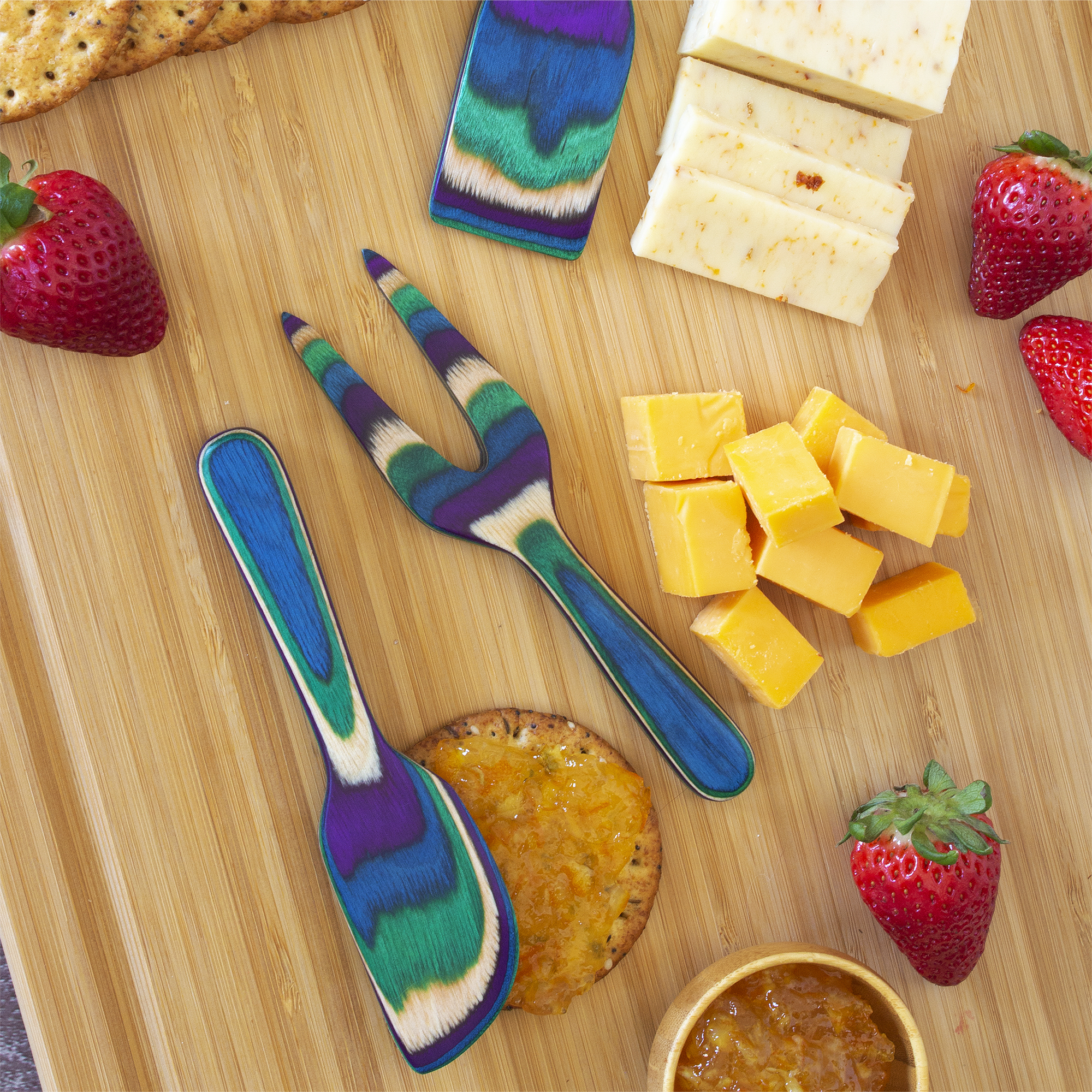 Baltique® Mumbai 3-Piece Cheese Tool Set 9