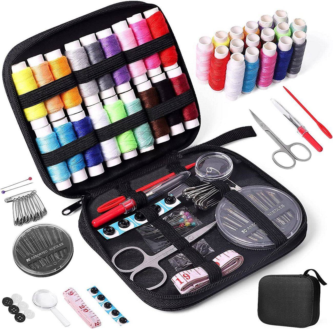 Sewing Kit with Case Portable Supplies for Home Traveler 17