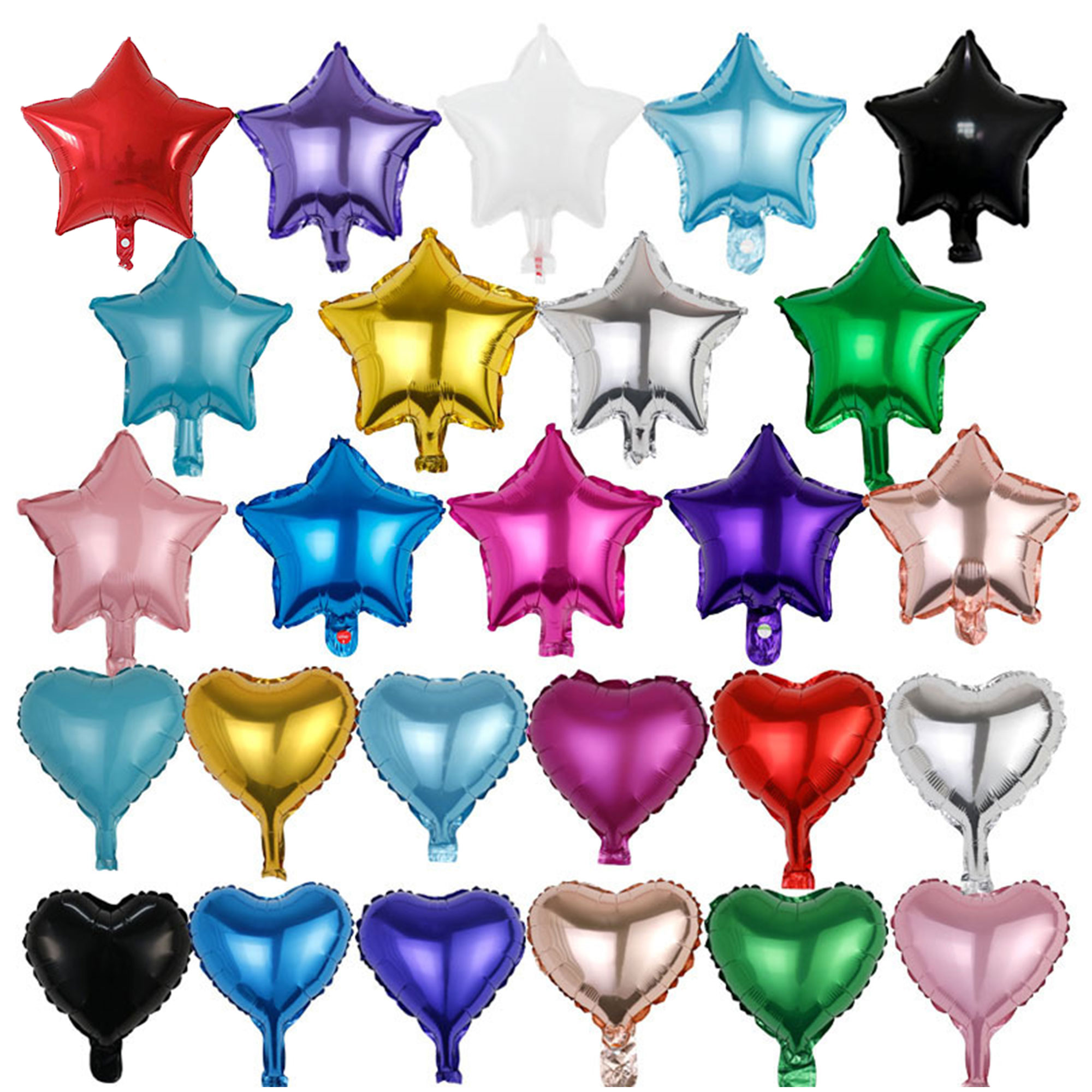 18 Inch Large Shiny Colorful Foil Balloons 5