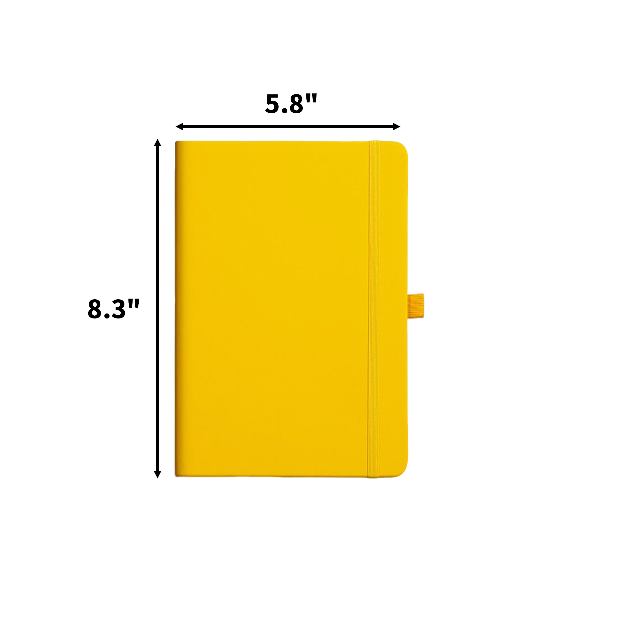 PU Leather A5 Notebook With Elastic Strap And 100 Sheets 13