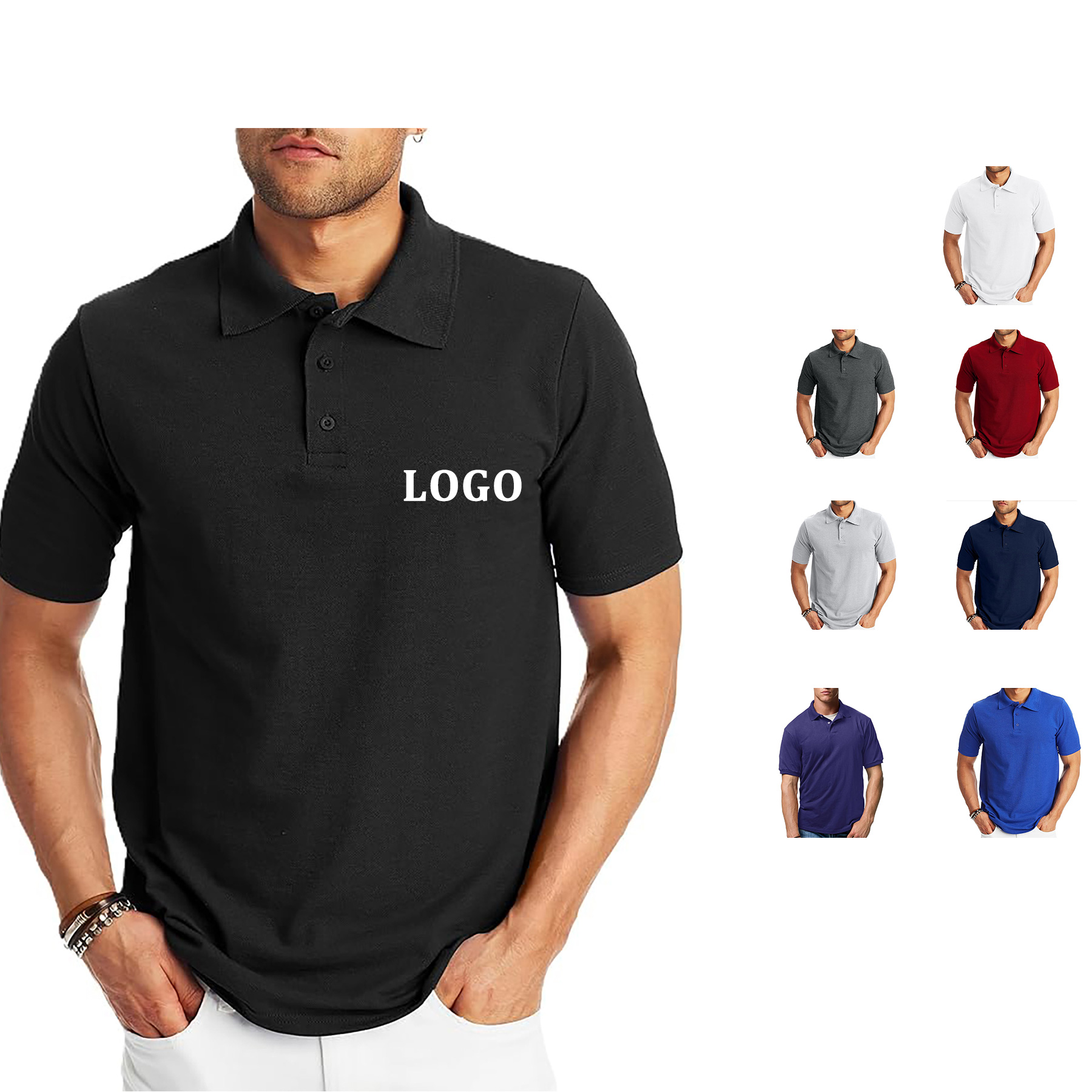 Men's Short Sleeve Polo Shirt 3