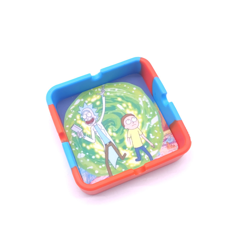Square Silicone Ashtray 8