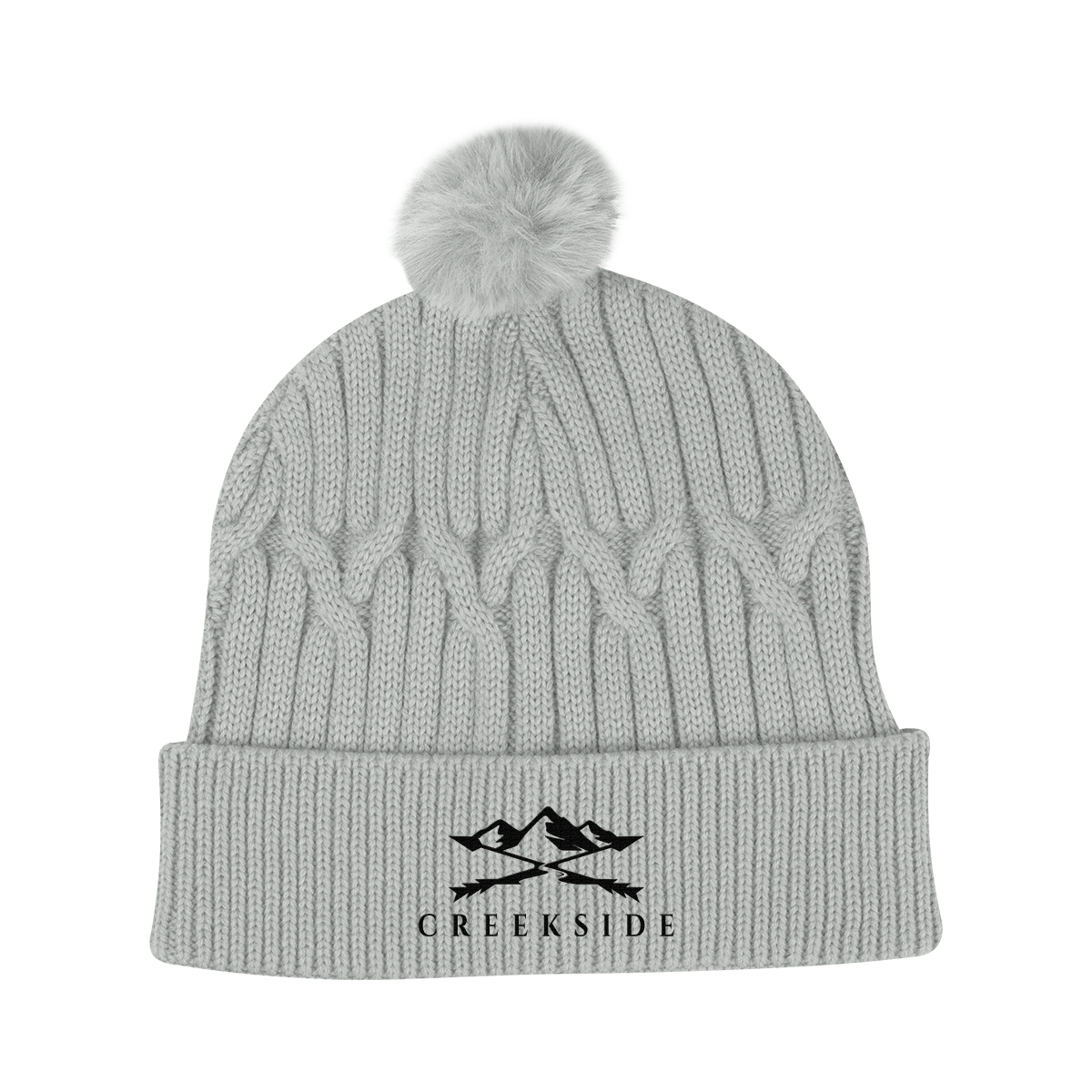 Courtney Cable Knit rPET Pom Beanie 9