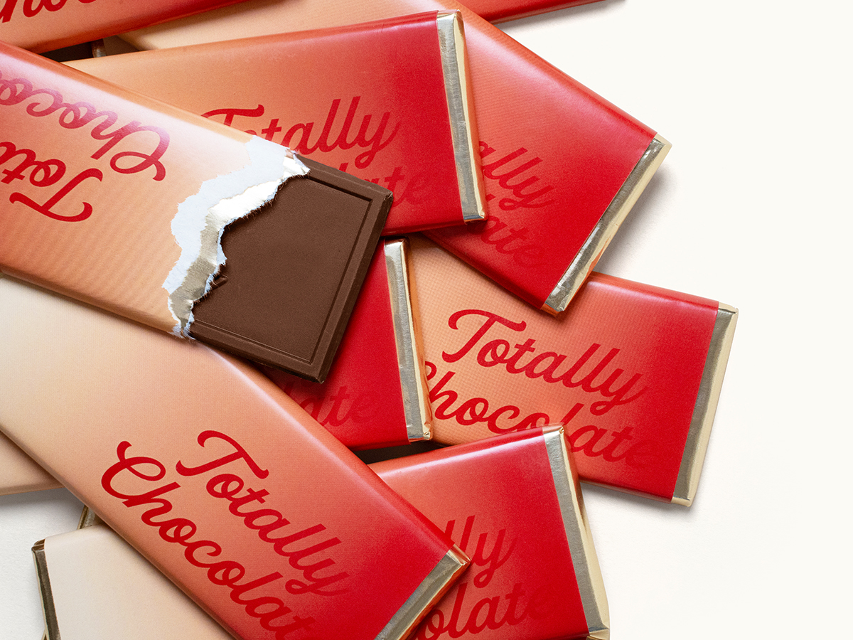 2"x 5" Brand Impact Custom Chocolate Wrapper Bar 8
