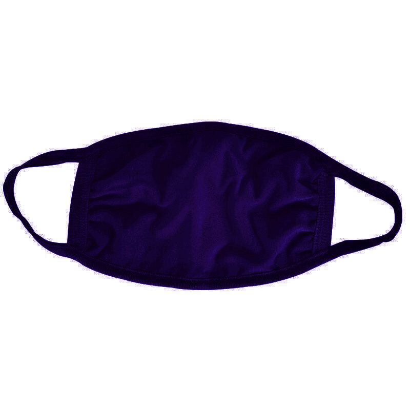 Navy Blue Cotton Face Mask 2