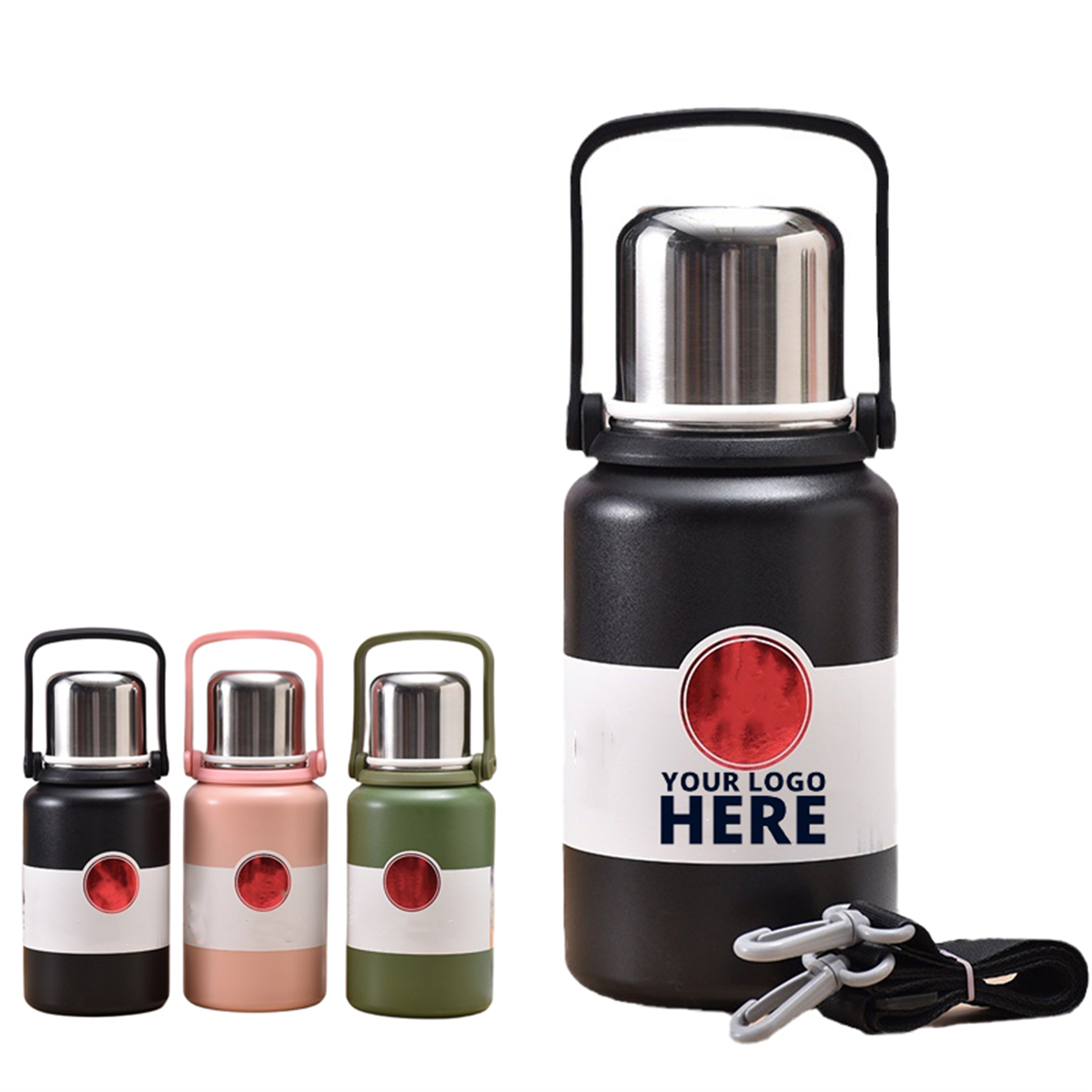 40 OZ Stainless Steel Insulated Bottle, custom water bottle with logo imprint 2