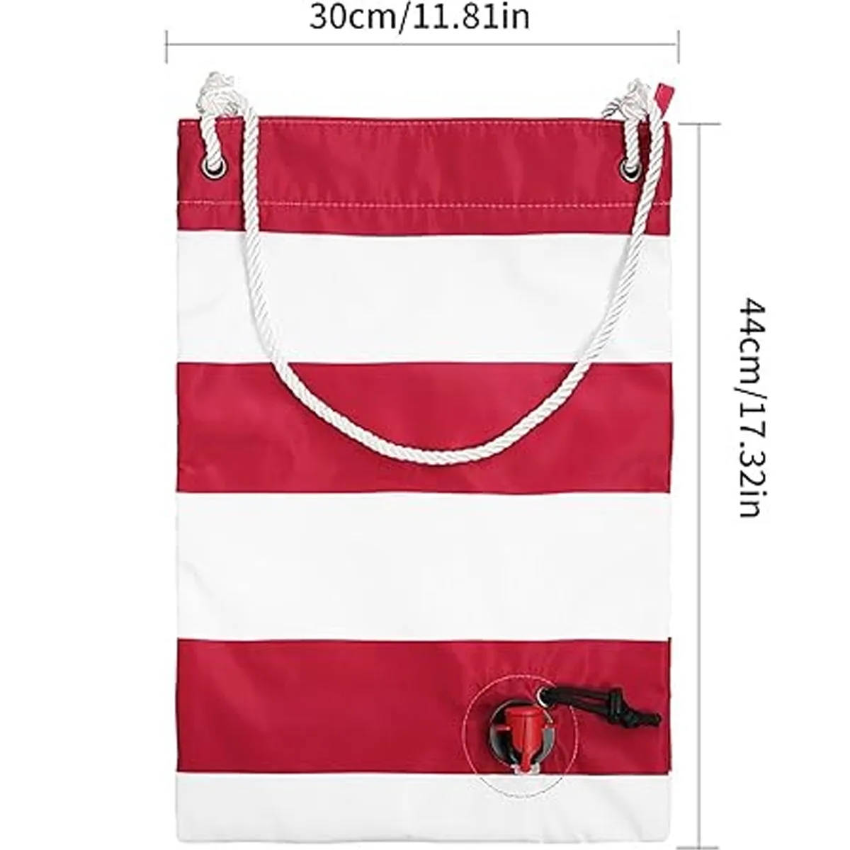 Christmas Insulated Red Wine Beach Bag 5