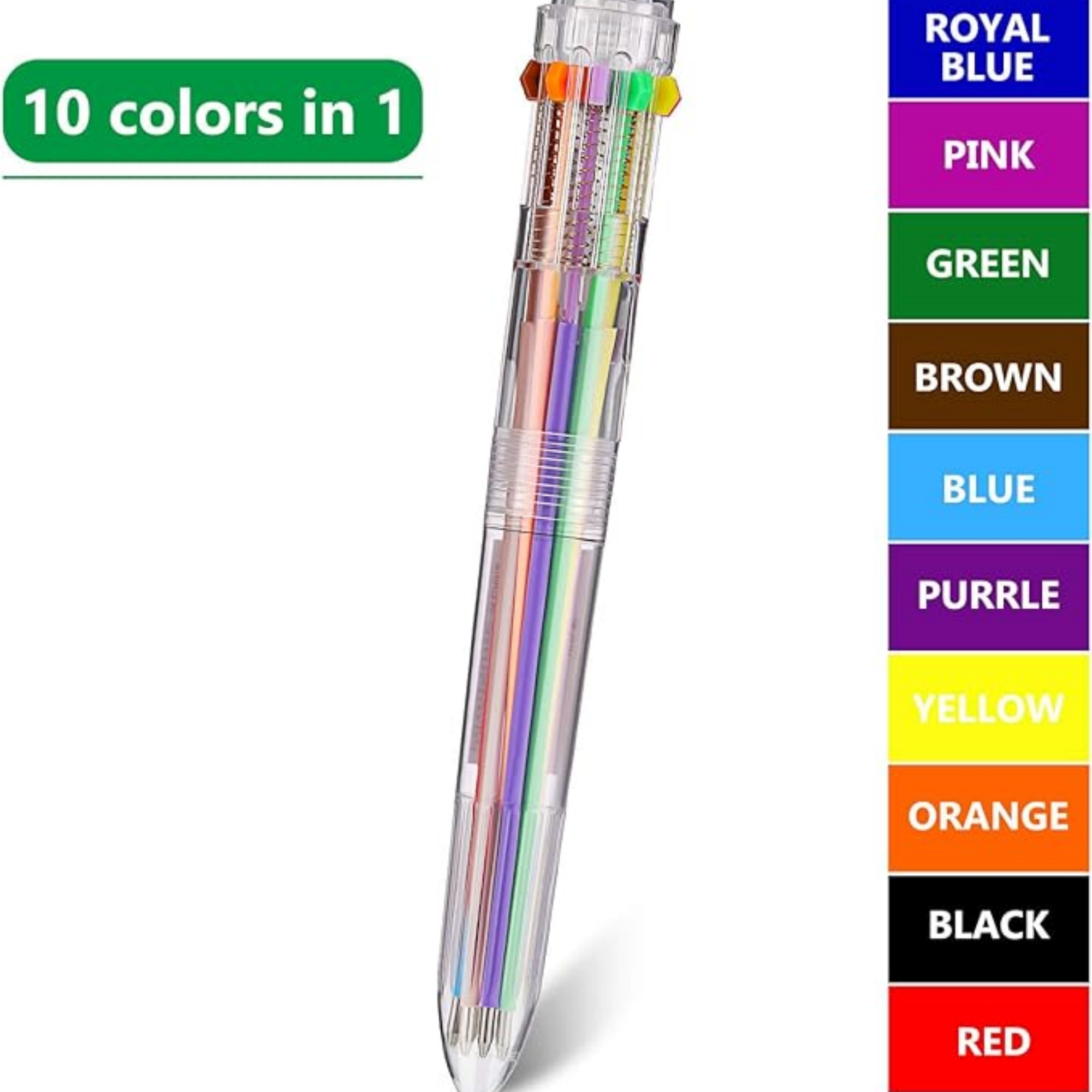10 In 1 Retractable Ballpoint Pen 4
