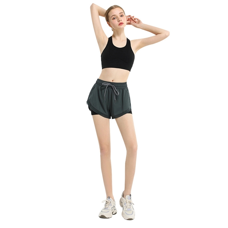 2-In-1 Dry Quickly Double Layer Sports Shorts Woman 2