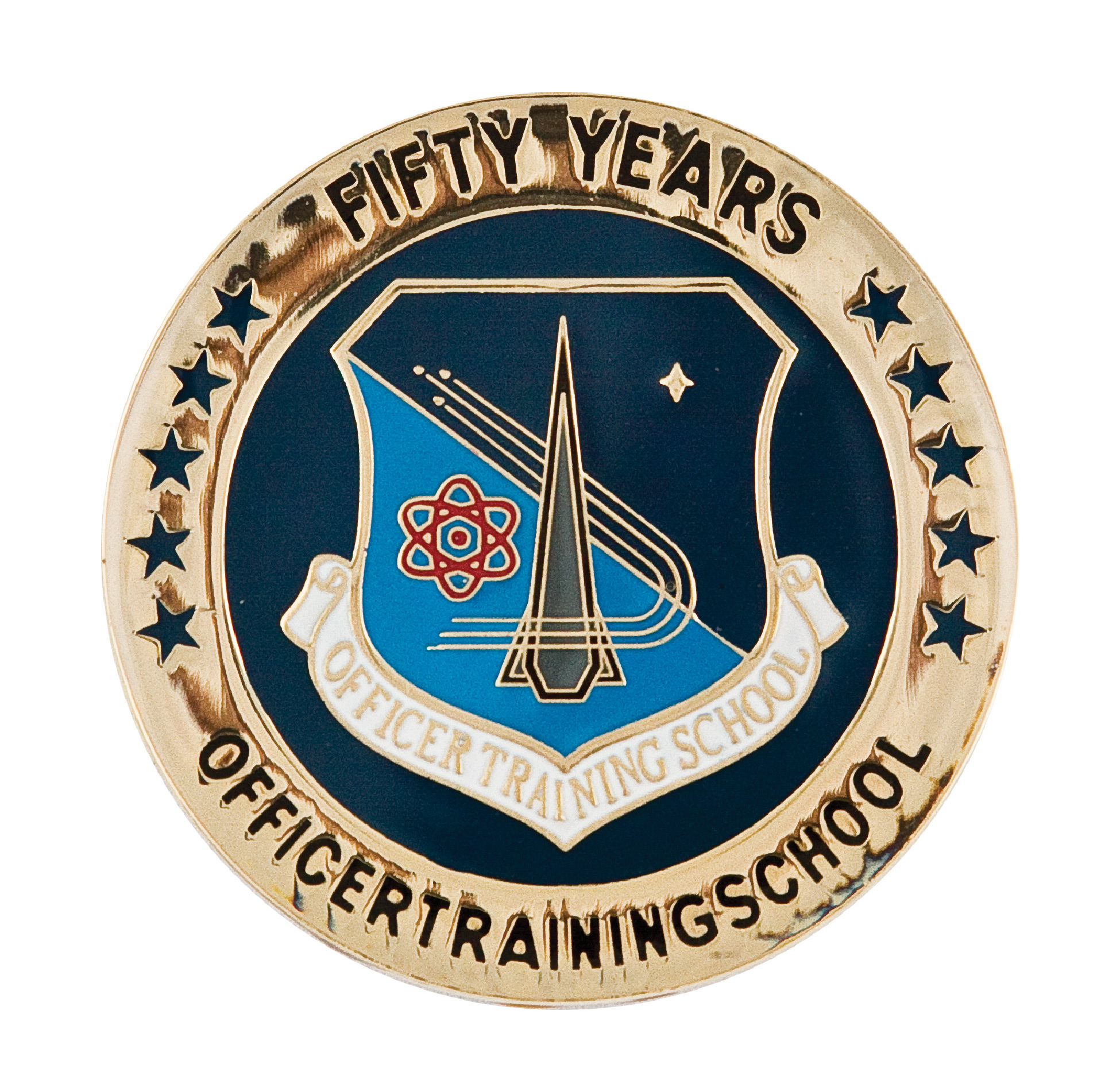 Brass Challenge Coin Gold Plating 1.5"