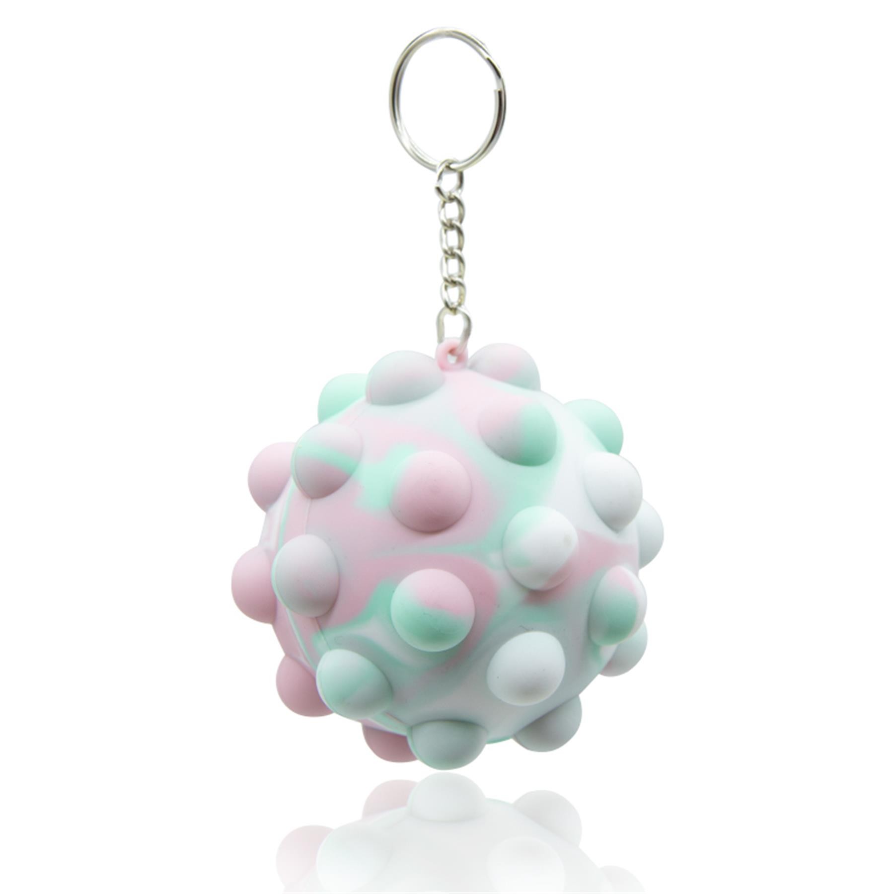 Push Bubble Squeeze Ball Toy Key Chain 12