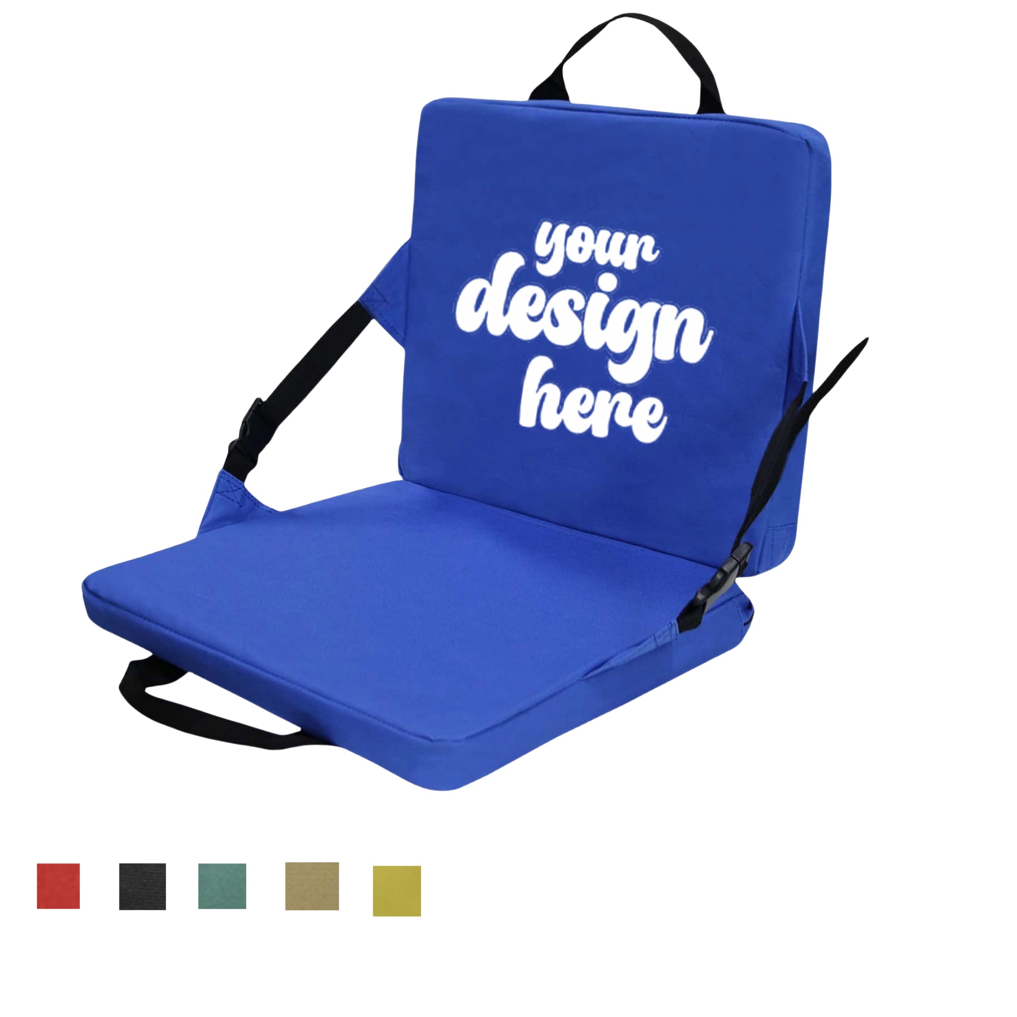 Premium Backrest Waterproof Nylon Bleacher Cushion 4