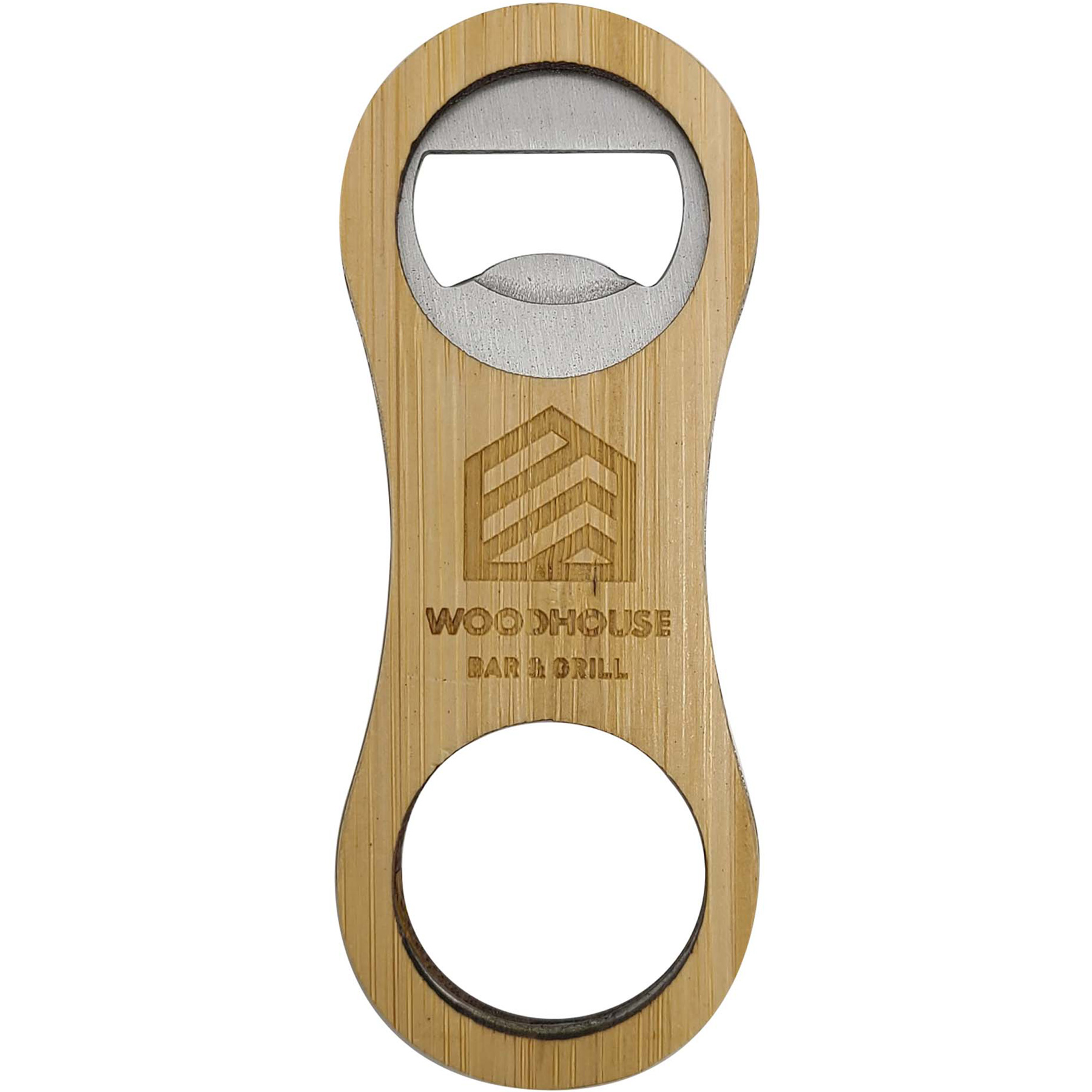 Bamboo Bottle Opener: Rounded