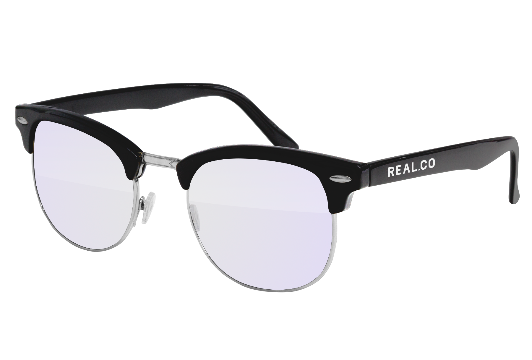 Metal Club Clear Lens Promotional Sunglasses w/ Temple Imprint 11
