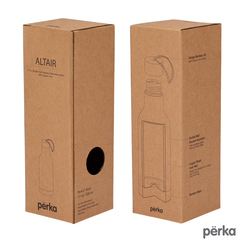 Perka® Altair 17 oz. Double Wall, Stainless Steel Water Bottle 35