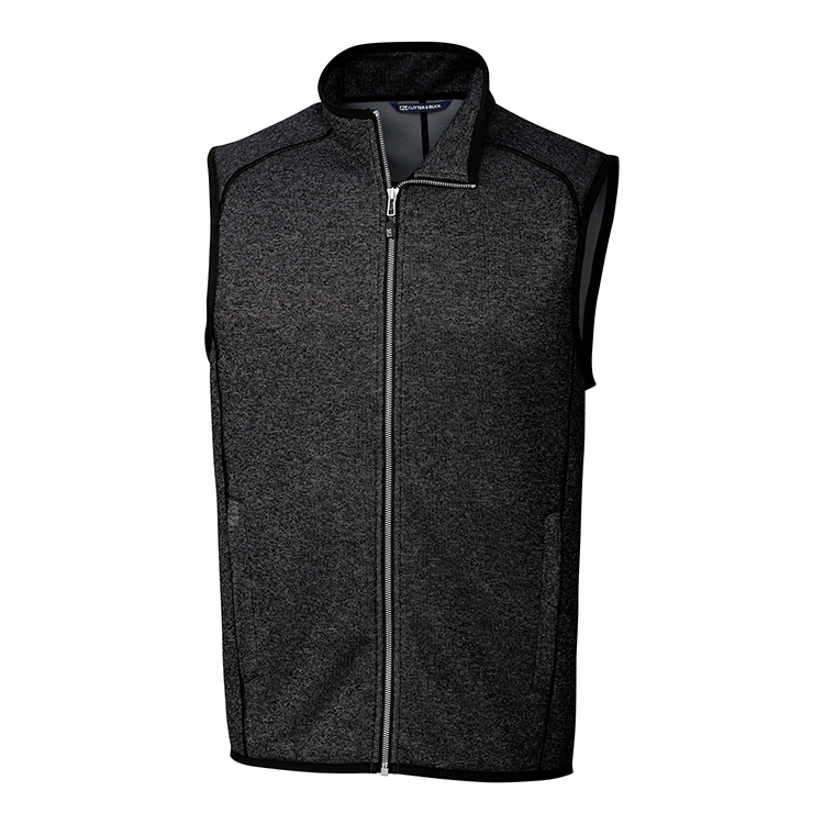 Cutter & Buck Mainsail Sweater-Knit Mens Full Zip Vest 3