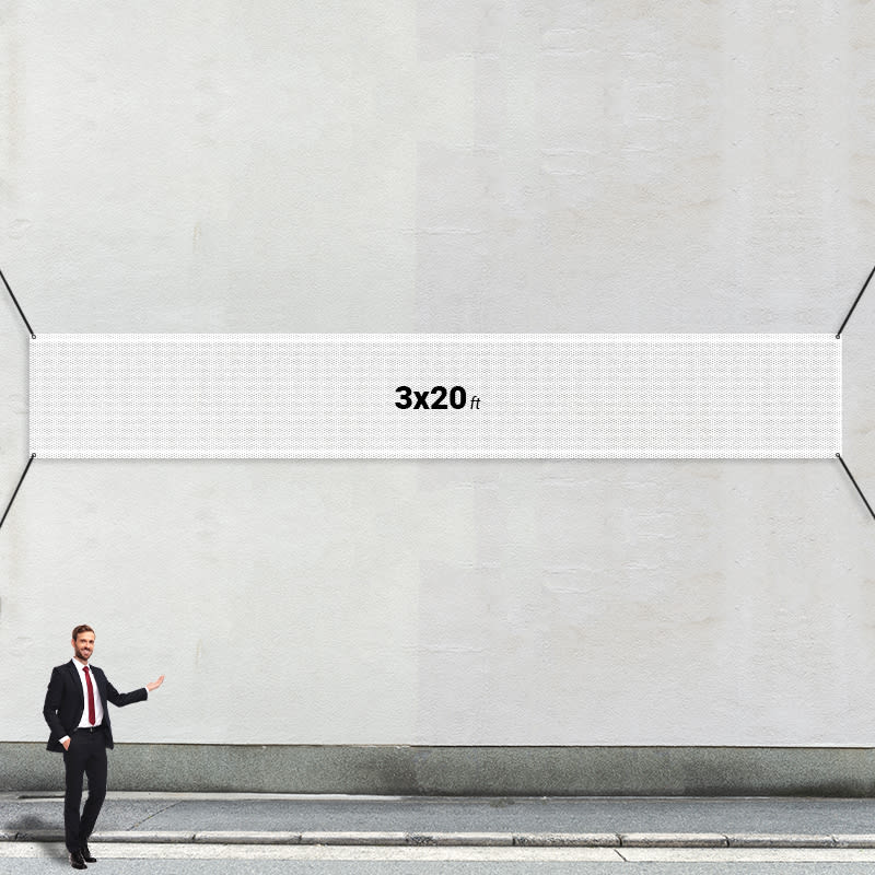 Custom 3' X 20' Mesh Banners 3