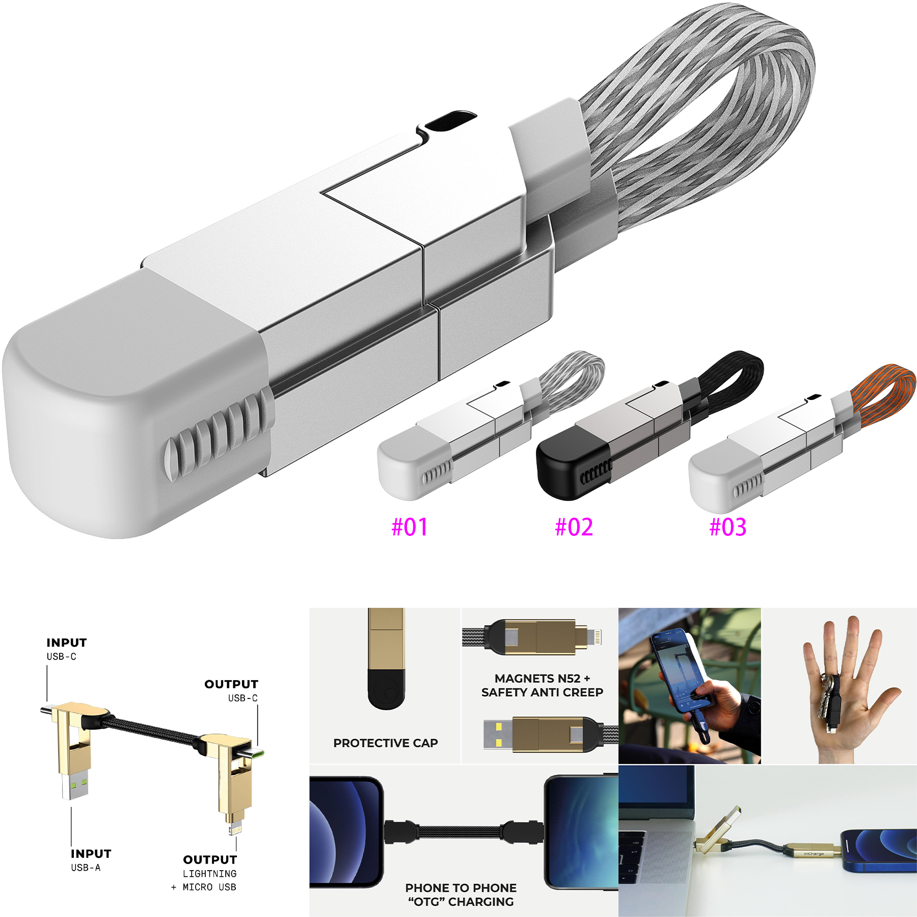 Portable Keychain Charger Cable 2