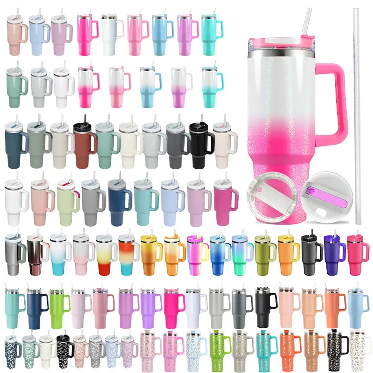 40 OZ. H2. 0 FlowState Insulated Tumbler with Lid and Straw 3