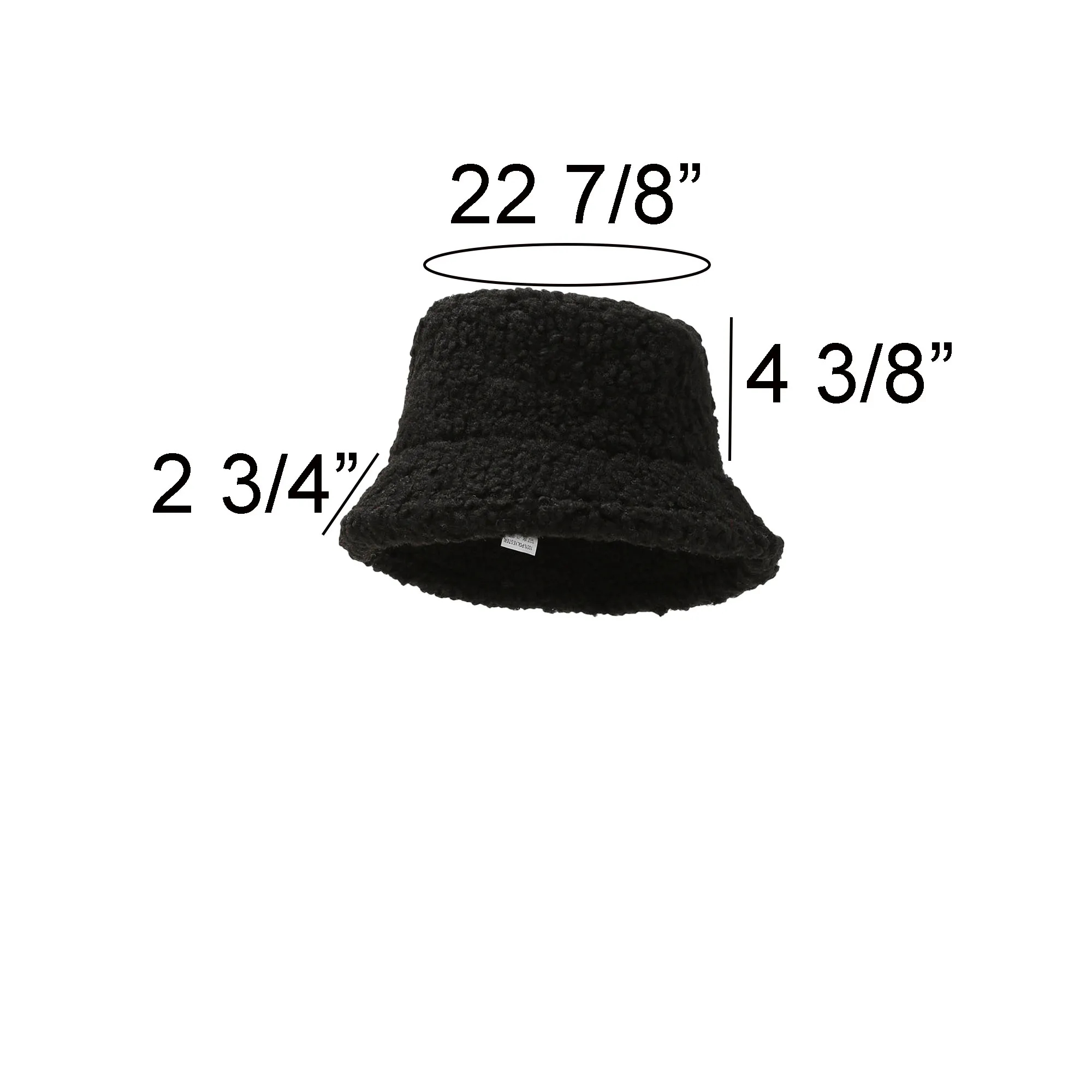 Spot Winter Wool Fisherman Bucket Hat 2