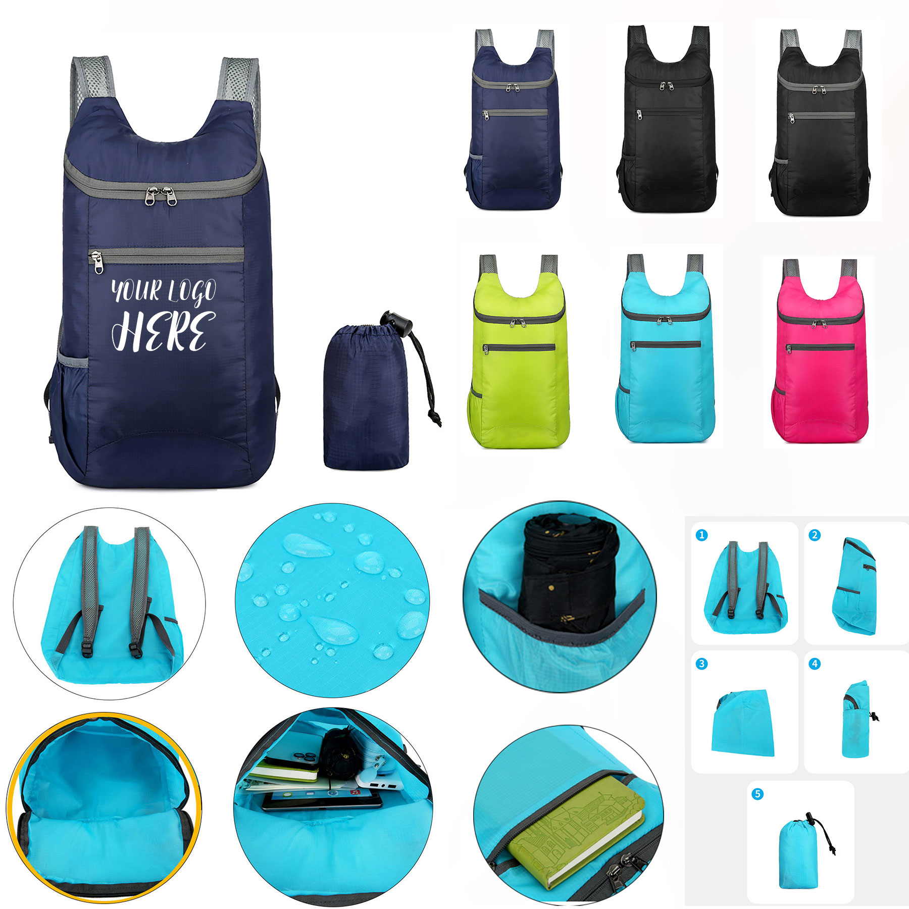 Pack Super Light Completely Foldable Backpack 1