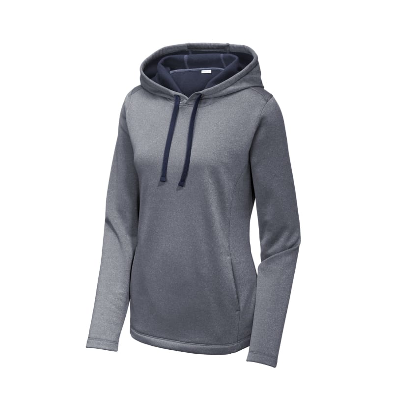 Sport-Tek Women's PosiCharge Sport-Wick Heather Fleece Hooded Pullover., custom hoodie or sweatshirt with logo imprint 16
