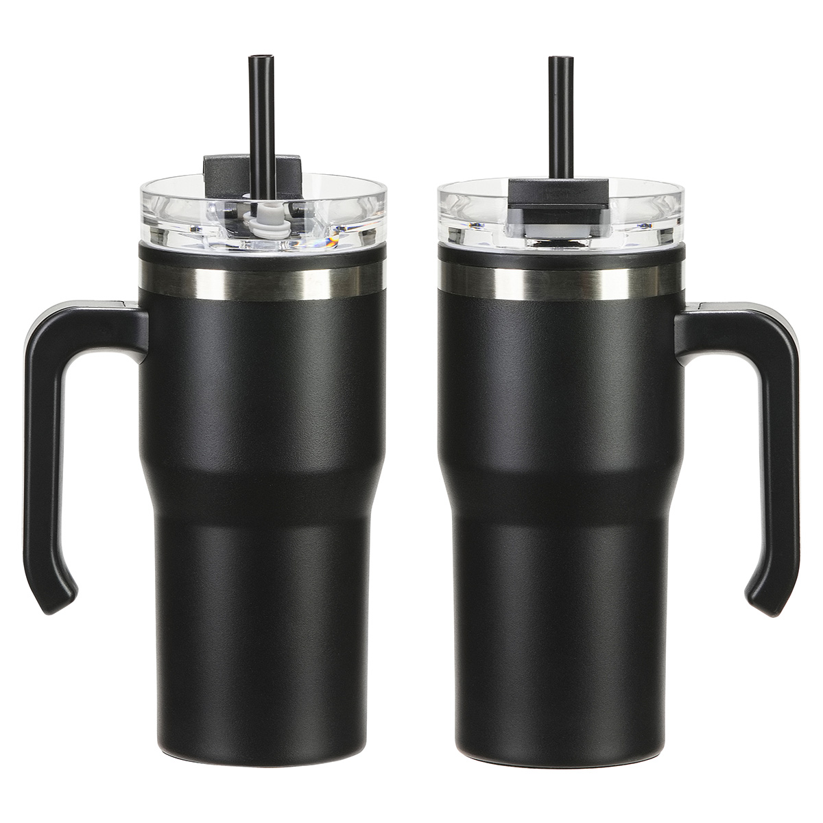 Outback 20 oz Stainless Steel/Polypropylene Mug with Lid and Straw 25