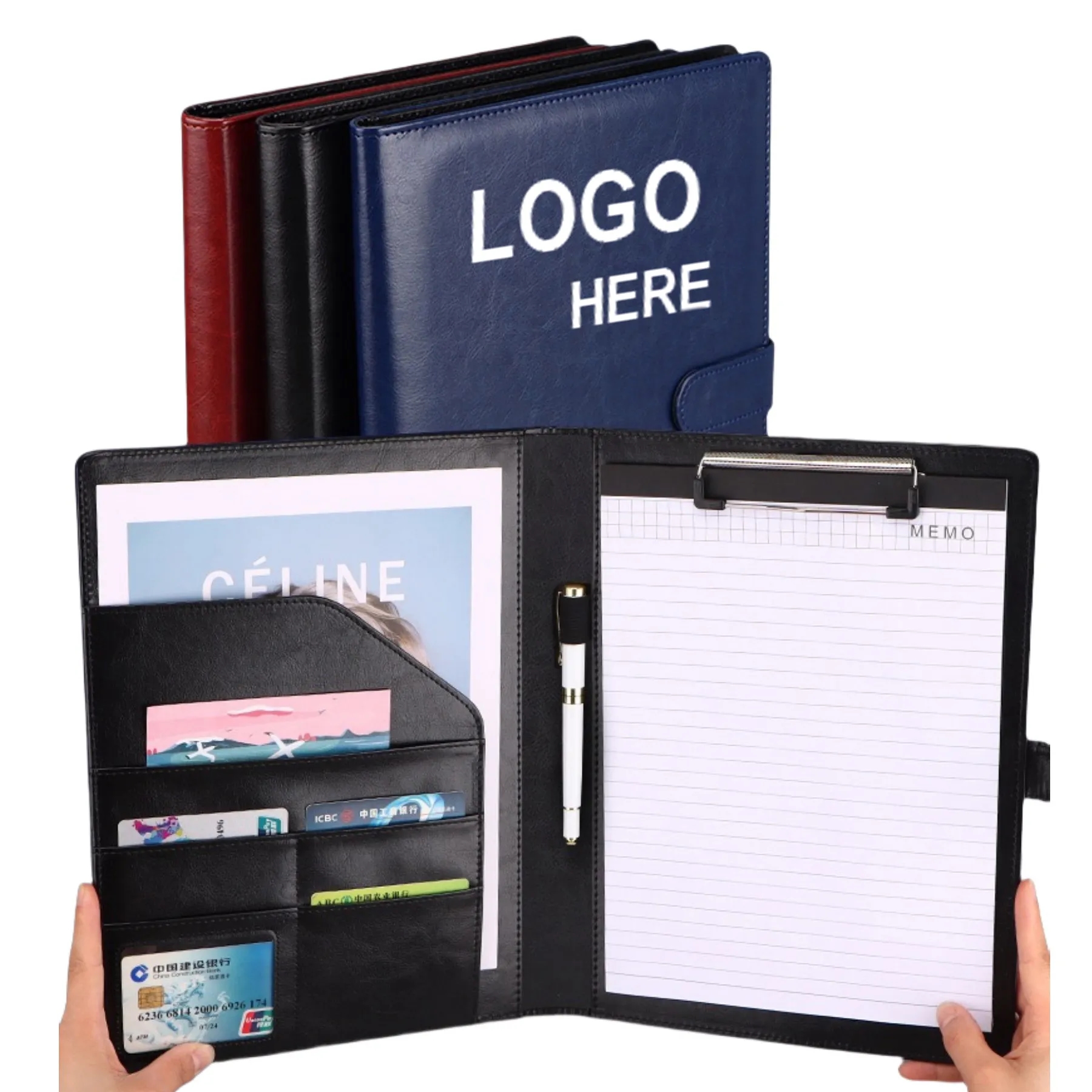 Leather Letter Size Pad Folio 1