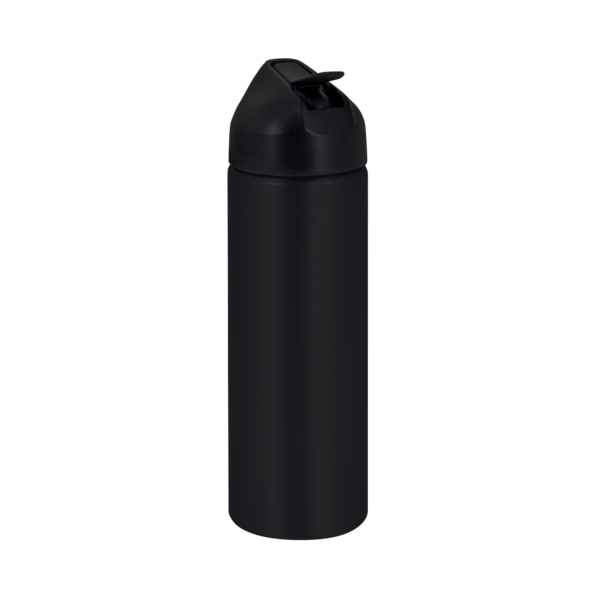 EasyFlow Recycled Aluminum Bottle w Straw Lid, custom water bottle with logo imprint 133