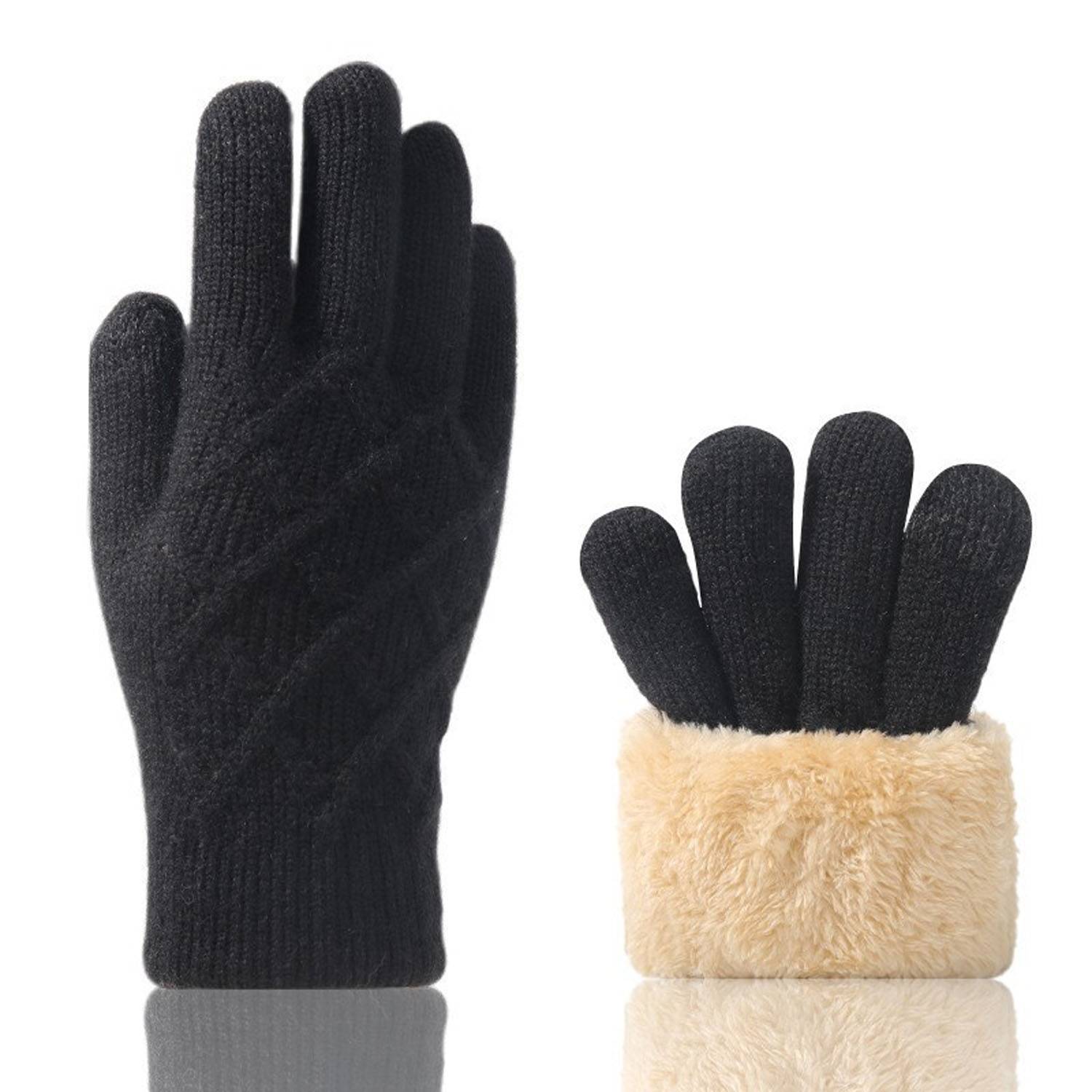 Unisex Winter Acrylic Knitted Touchscreen Glove 3