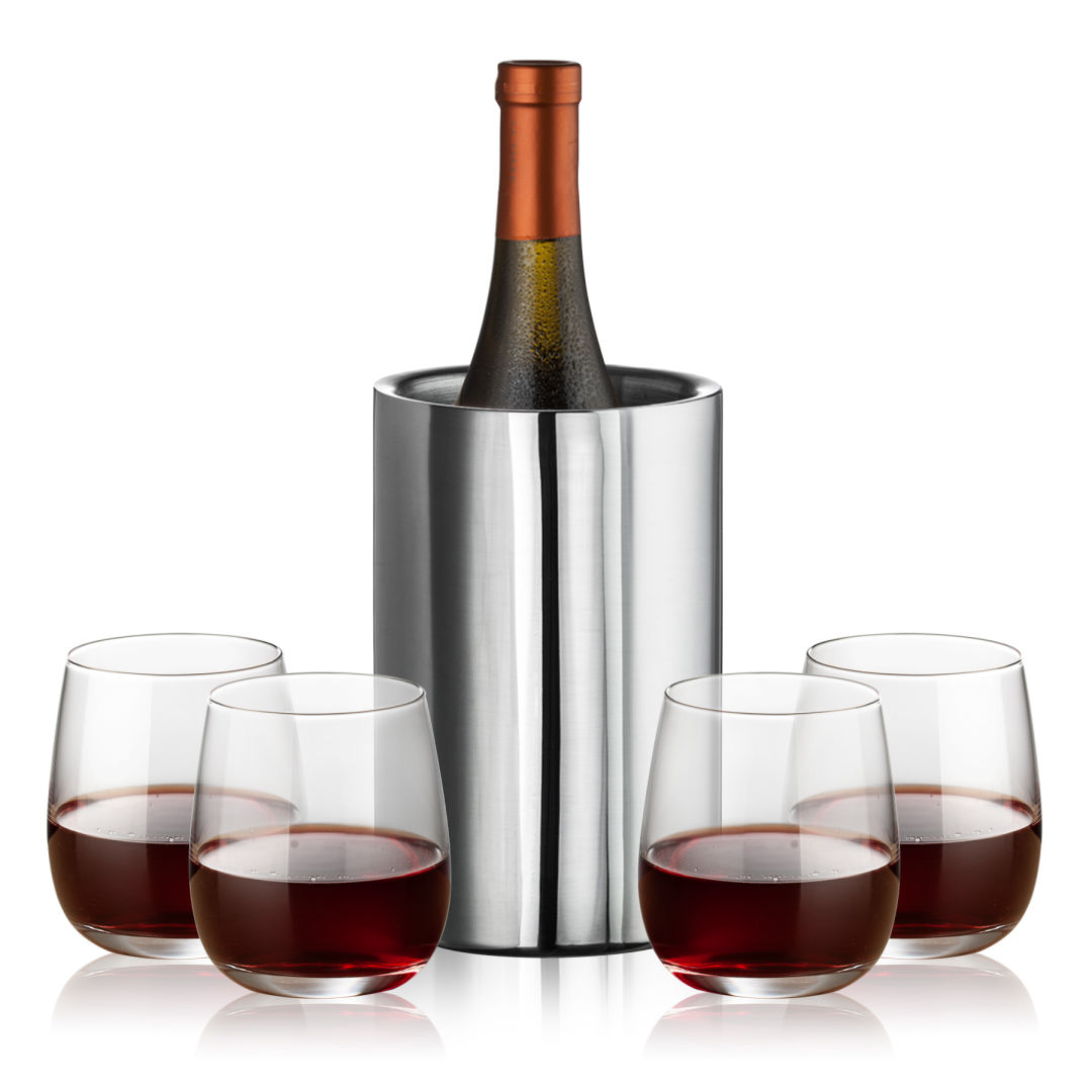 Jacobs Wine Cooler & Crestview Stemless Wine 9