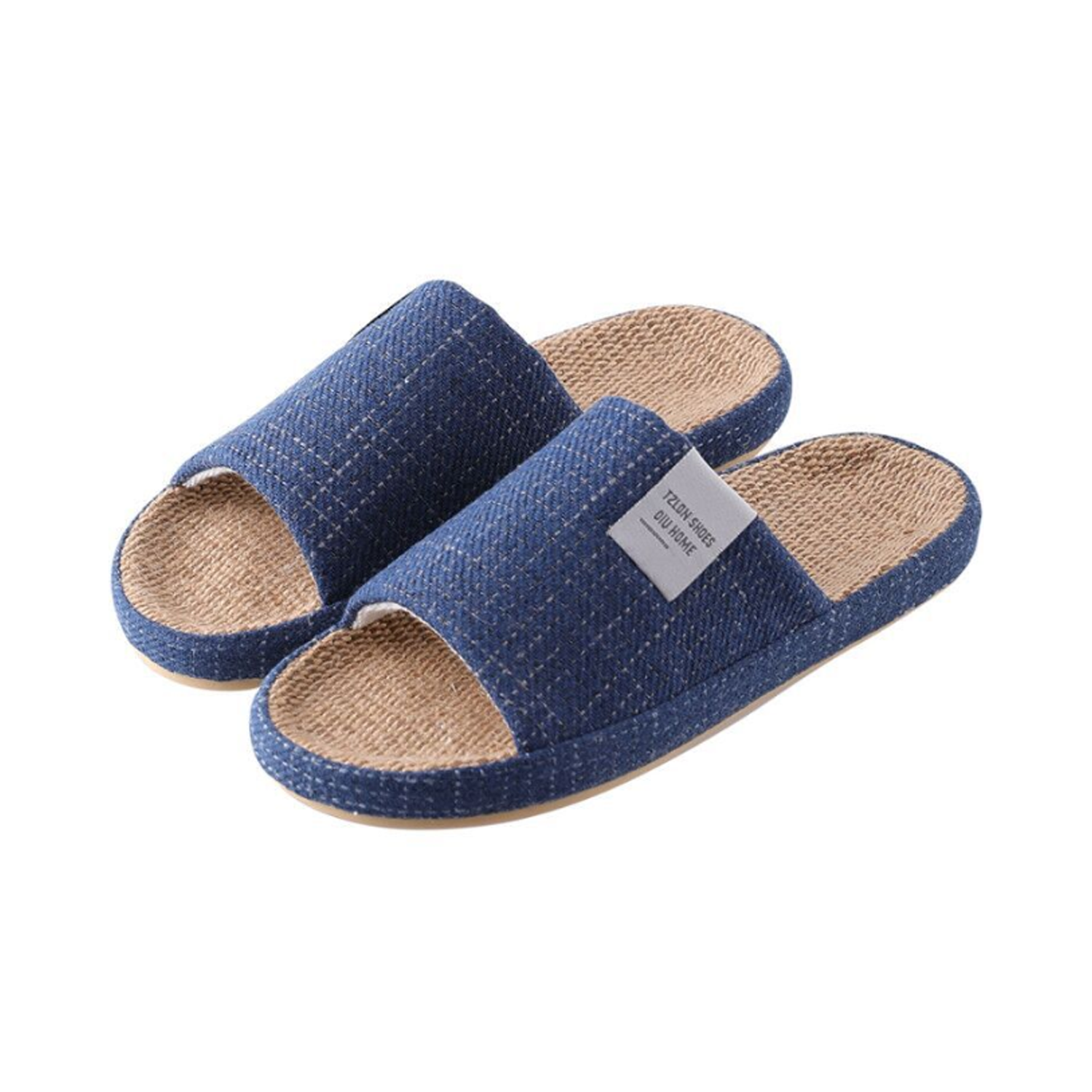Unisex Anti-Slip Breathable Indoor Linen Slippers 13