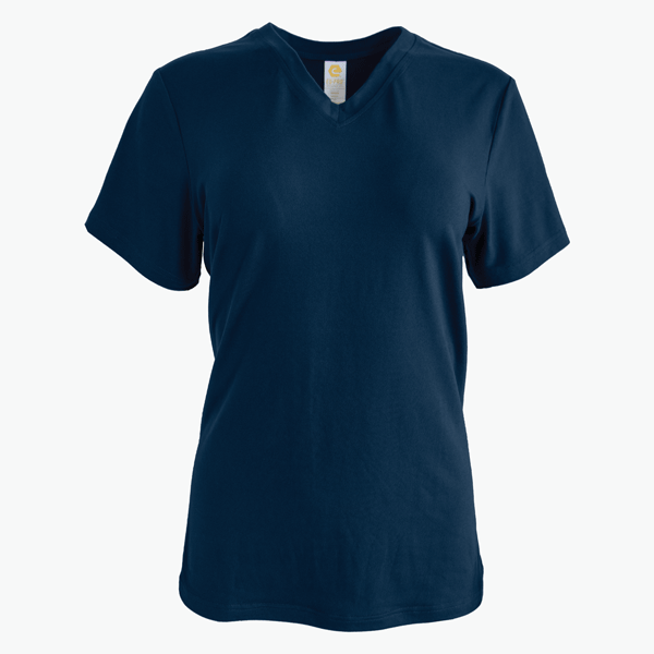 #V171 / Velvet Jersey Women's V-Neck Tee 1