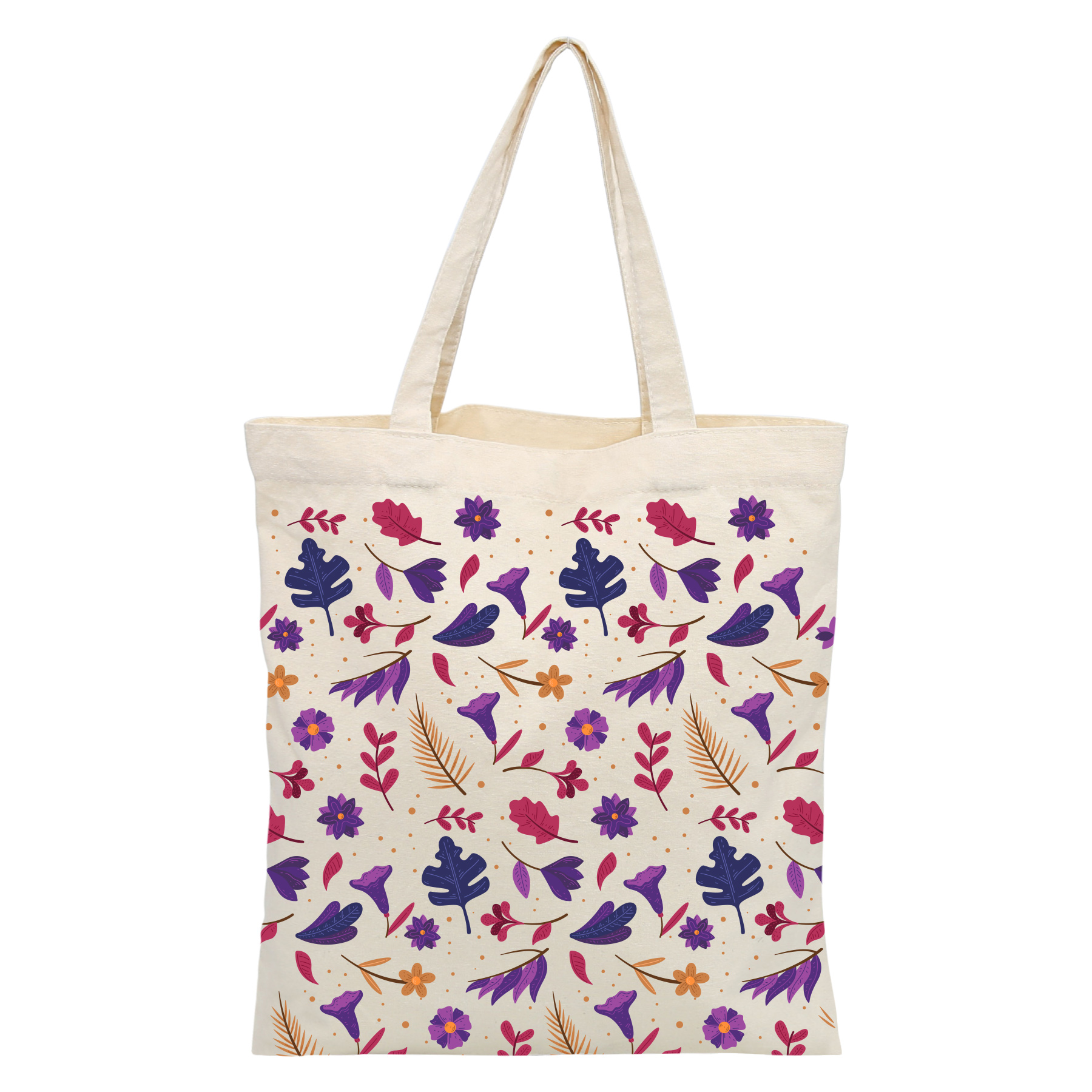12 Oz Full Wrap Sublimation Canvas Tote Bag 13