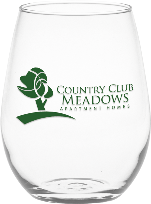 5 oz. Stemless White Wine - Deep Etched