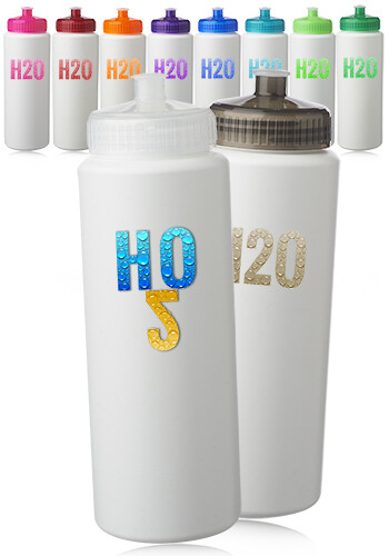 32 oz. HDPE Plastic Sports Water Bottles